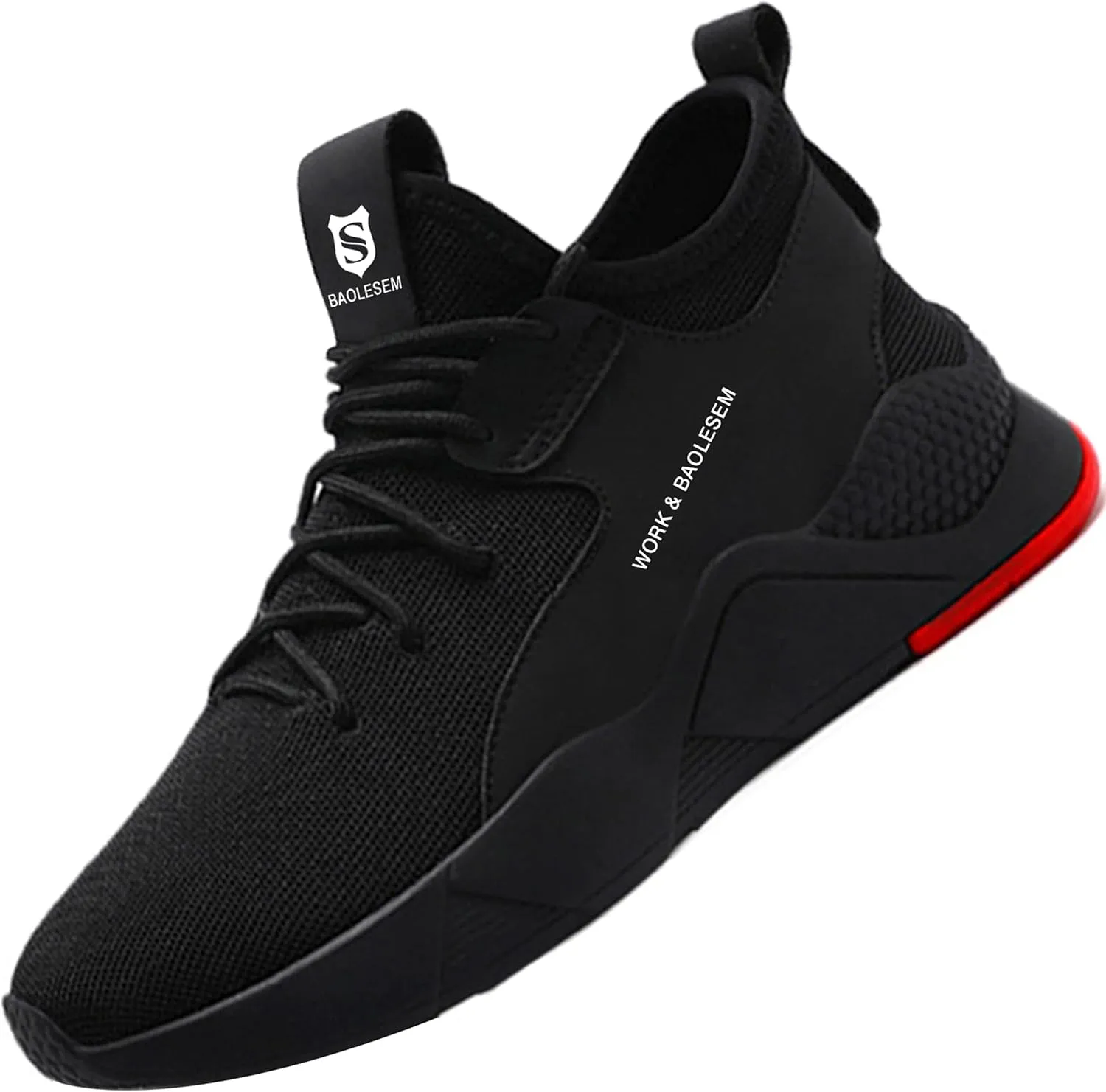 Safety Shoes Men's Work Shoes Women Lightweight Breathable Sporty Protective Shoes with Steel Toe Cap Trainers