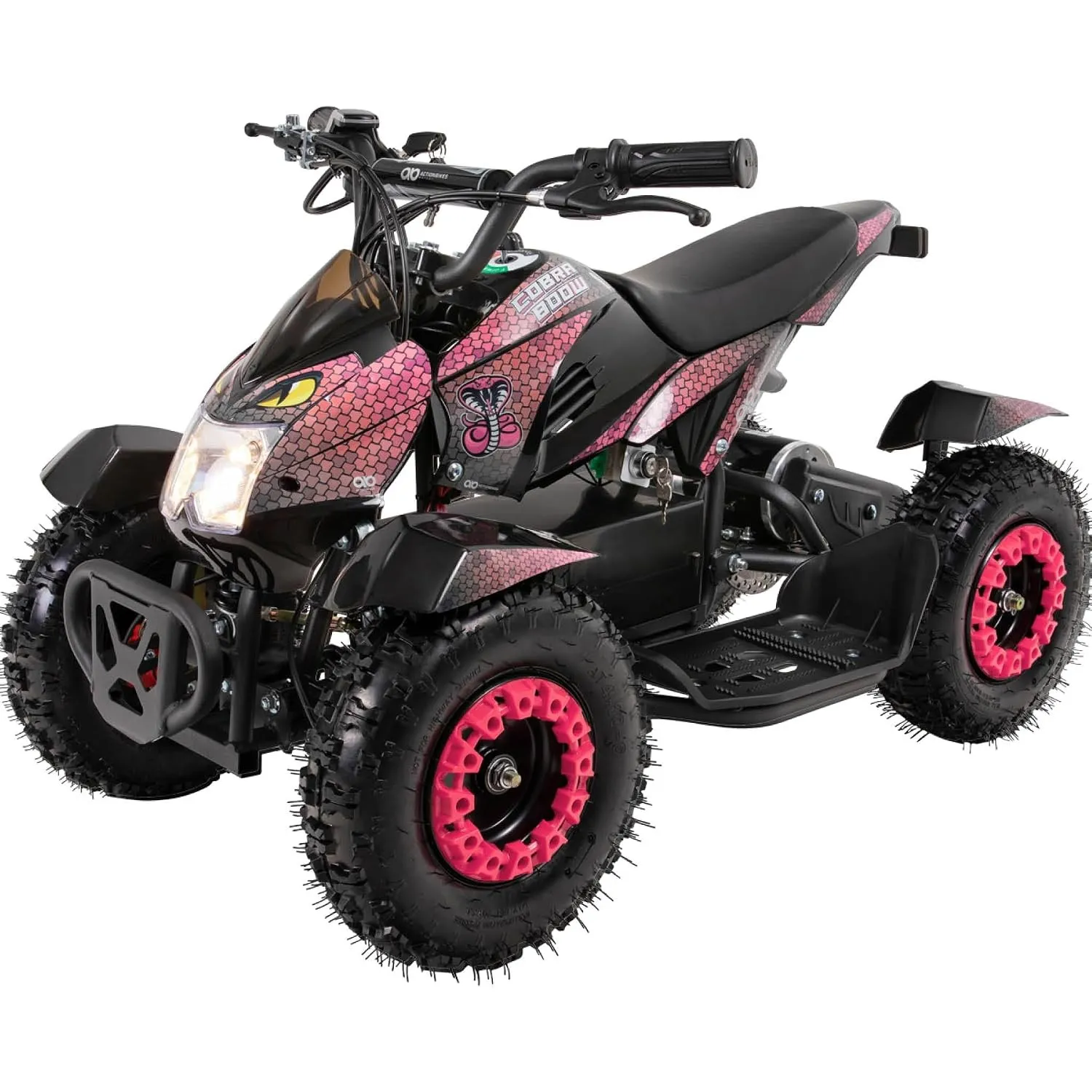 Actionbikes Motors Kinder Quad Elektro ATV Cobra (Pink/Schwarz)