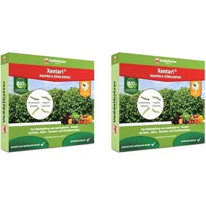 Veddelholzer Xentari® 16 x 2g Raupen & Zünslerfrei gegen Buchsbaumzünsler, Raupen & Schadraupen. Xentari Raupenfrei Buc…