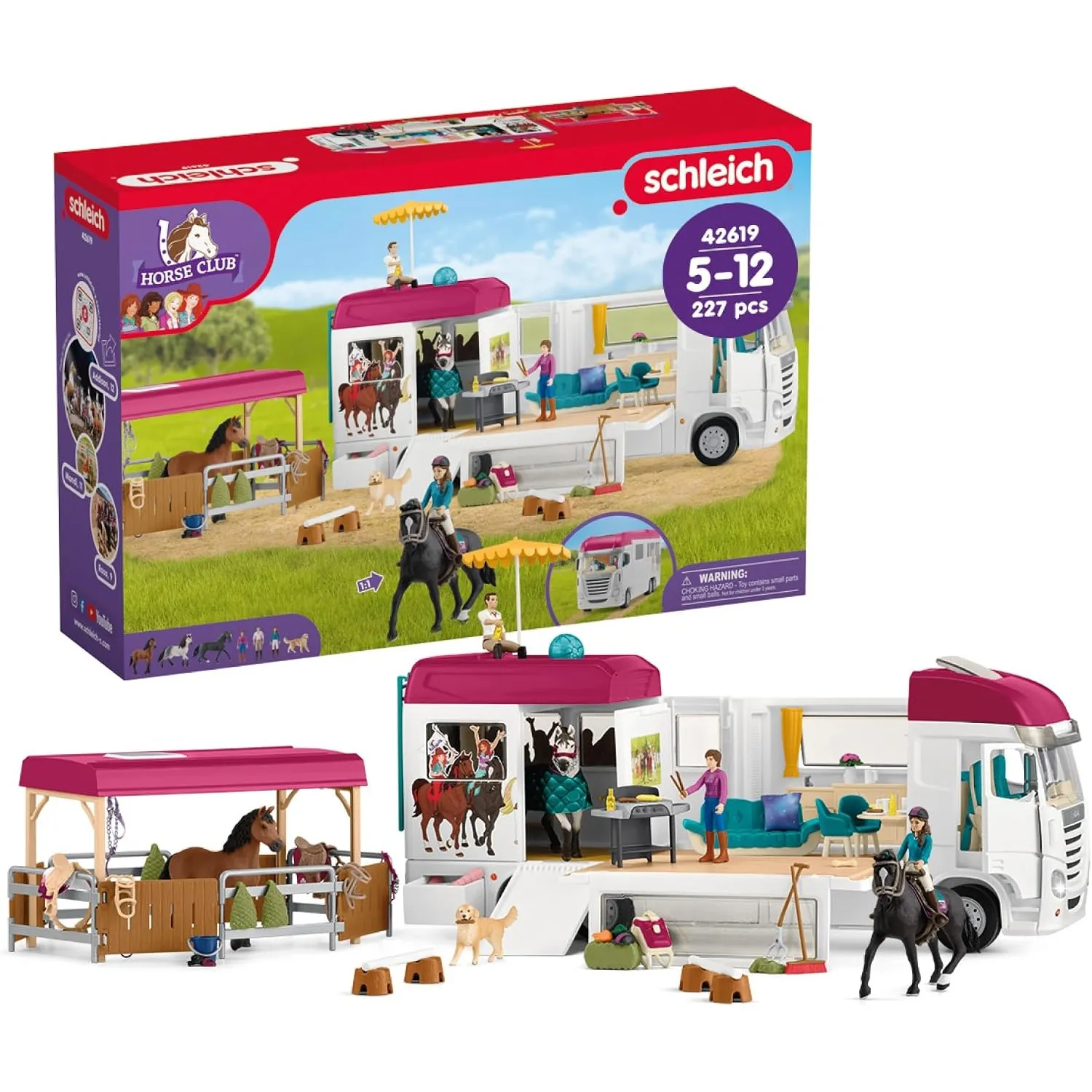 Schleich Horse Club | Pferdetransporter 42619 | ab 5 Jahren | 227 Teile