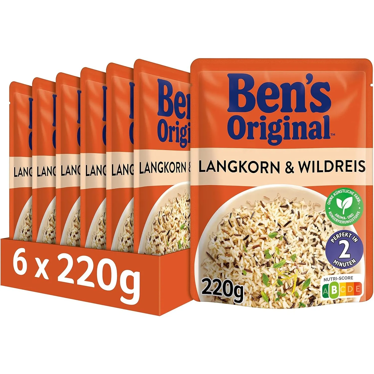 Ben's Original Express Langkorn & Wild Reis 6 x 220g, Multipack