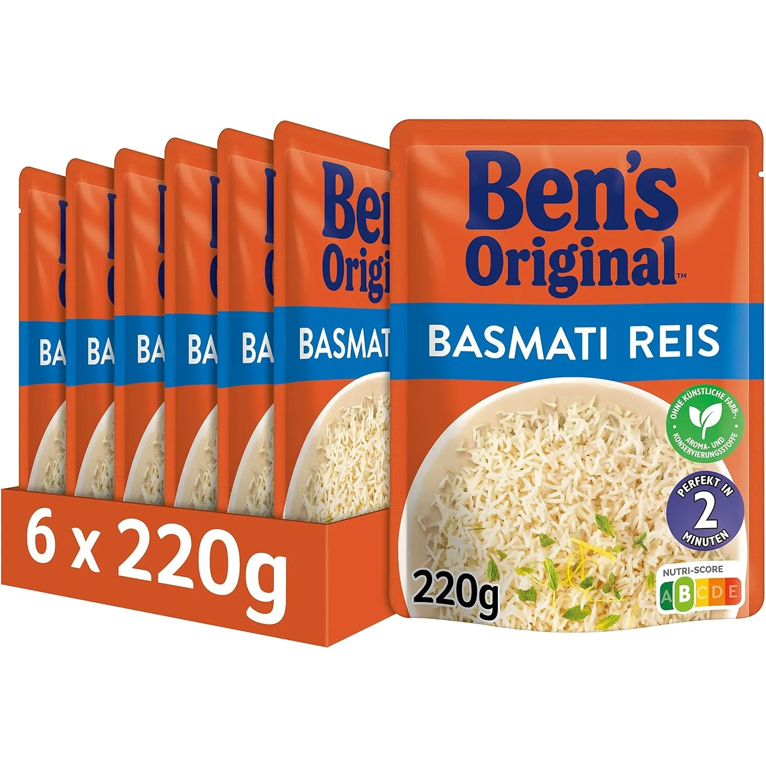 Ben's Original Express Reis Basmati 6 x 220g, Multipack