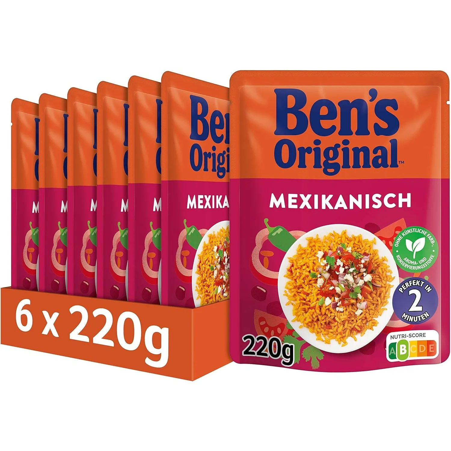 Ben's Original Express Reis Mexikanisch 6 x 220g, Multipack