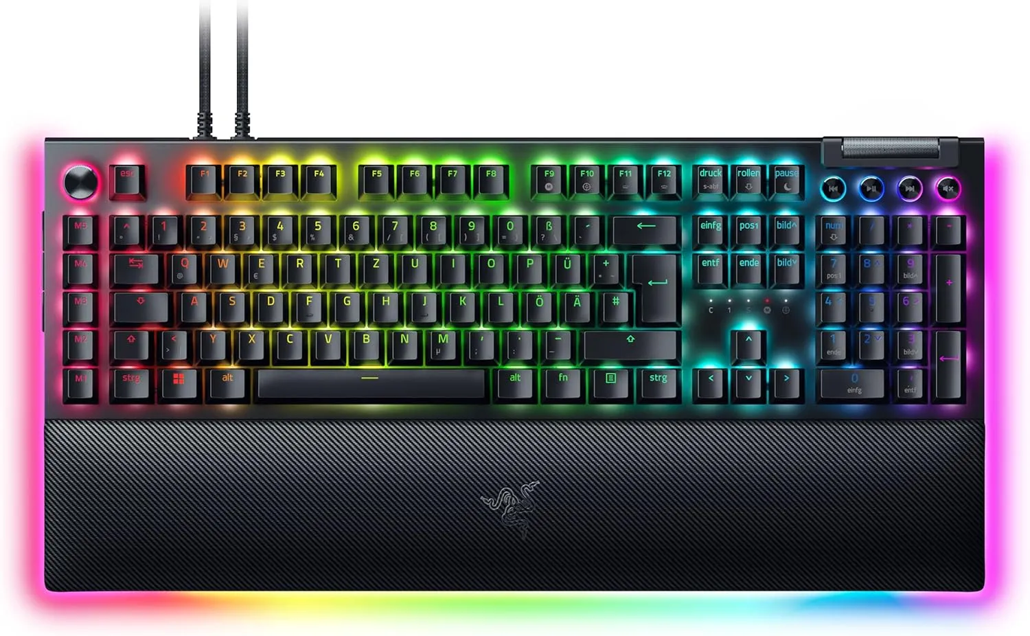 Razer BlackWidow V4 Pro Mechanical Gaming Keyboard Chroma RGB (Green Mechanical Switches, Command Wheel and 8 Macro Key…