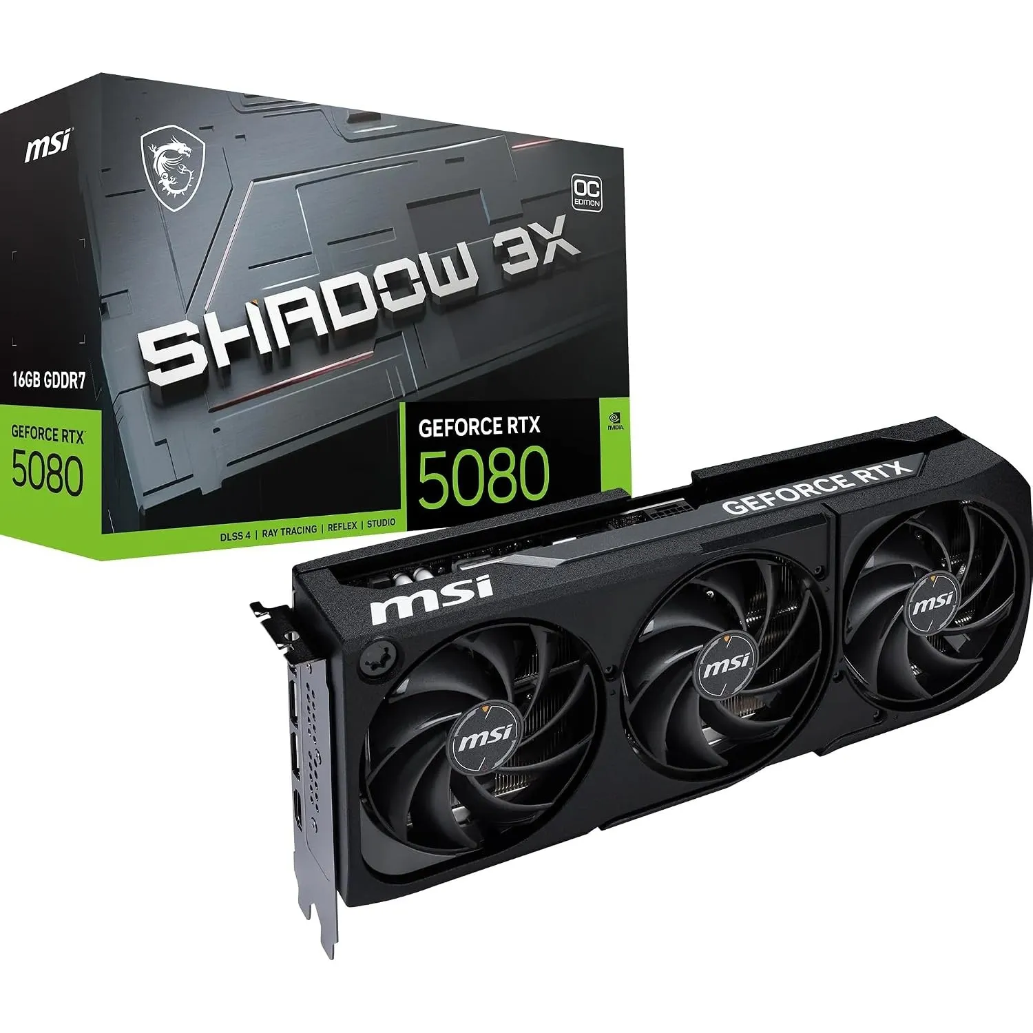 MSI GeForce RTX 5080 16G Shadow 3X OC - Gaming Grafikkarte