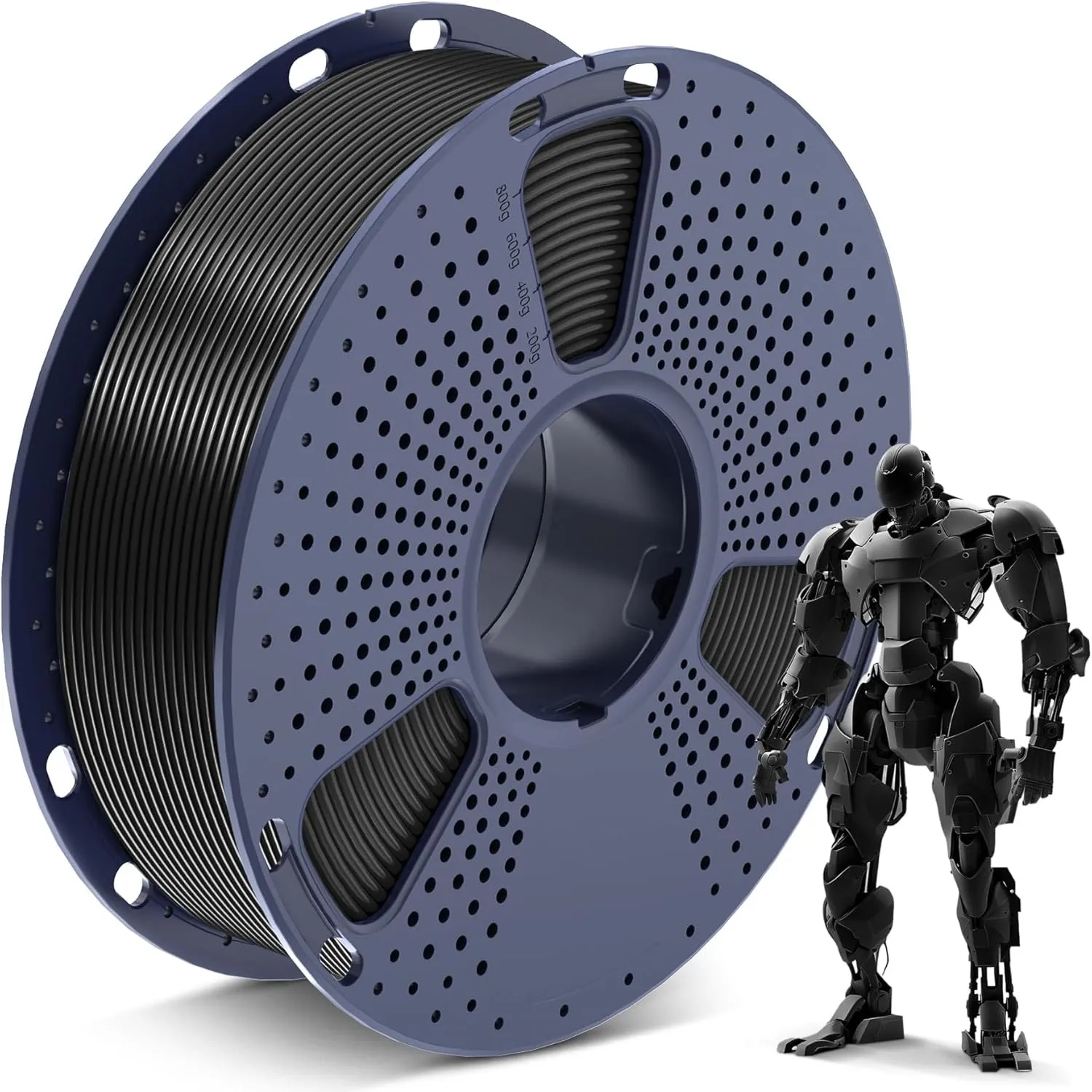 SUNLU PLA Filament 1.75 mm, 3D Drucker Filament PLA Schwarz 1KG