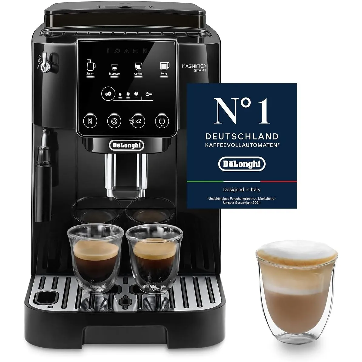 De'Longhi Magnifica Start - Kaffeevollautomat 4 Getränke Schwarz