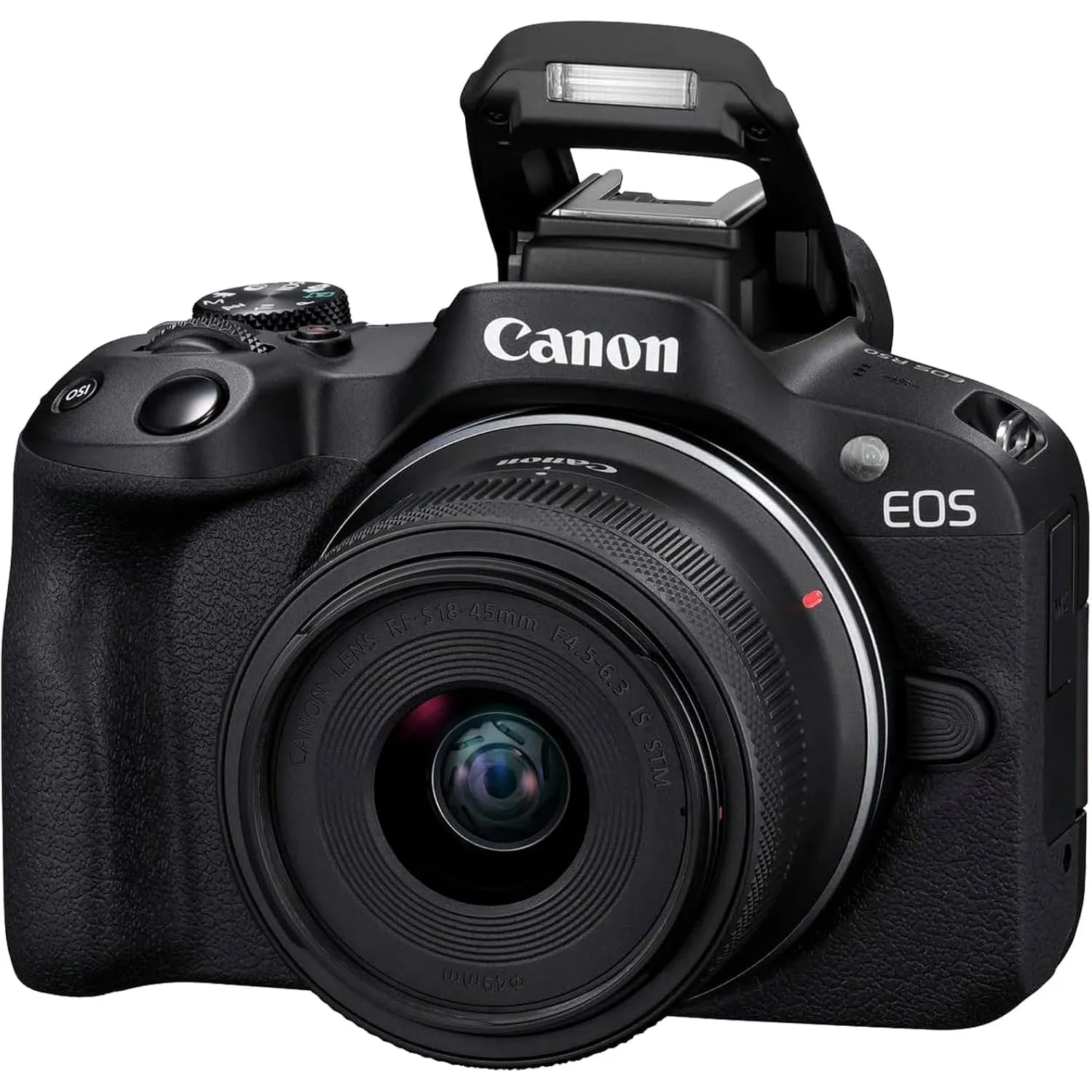 Canon EOS R50 Systemkamera + RF-S 18-45mm is STM Objektiv - Spiegellose Kamera (Digitalkamera mit Autofokus + Motiverke…