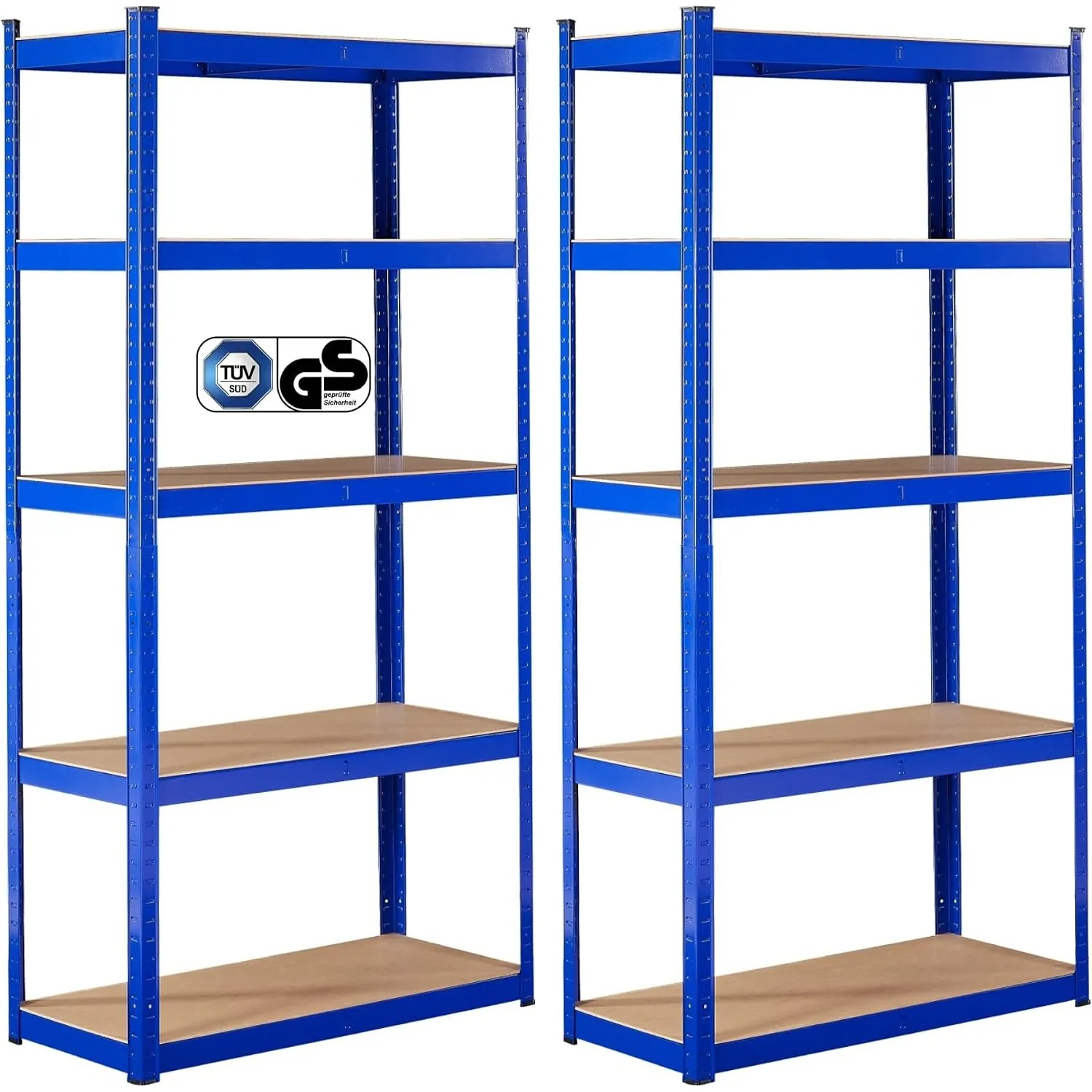 Arebos Schwerlastregal 2er Set | 180x90x40 cm | 875 kg Tragkraft | Blau