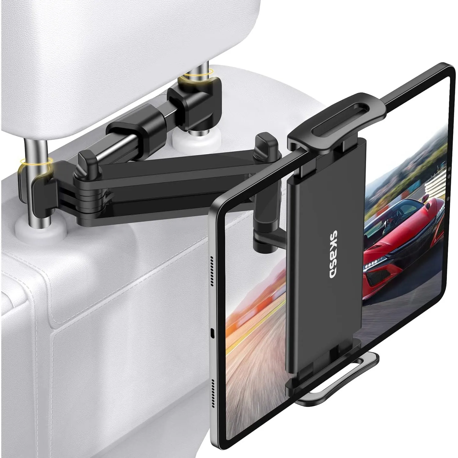 Tablet Halterung Auto,Tablethalterungen Auto - Ausziehbare KFZ Tablet Halter Kopfstütze,Universal 360° DrehungTablet Ko…