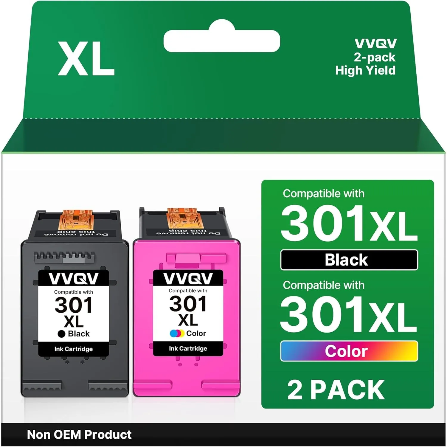 VVQV 301 XL Druckerpatronen Multipack Ersatz für HP 301 Druckerpatronen für HP 301 XL 301XL für HP Envy 4500 5530 5534 …