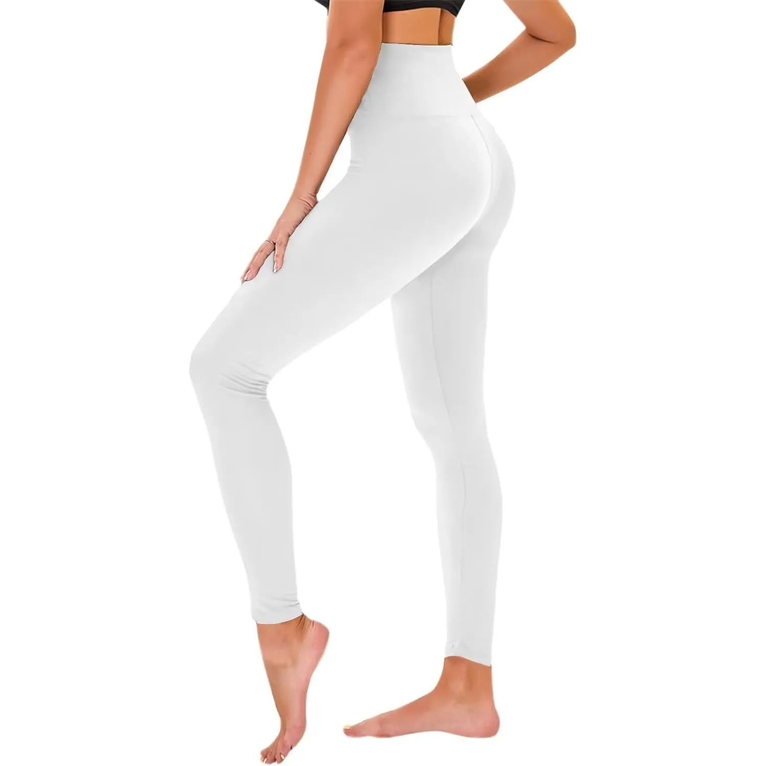 TNNZEET High Waist Leggings Damen Elastische Leggins Weiche Sporthose für Sport Gym