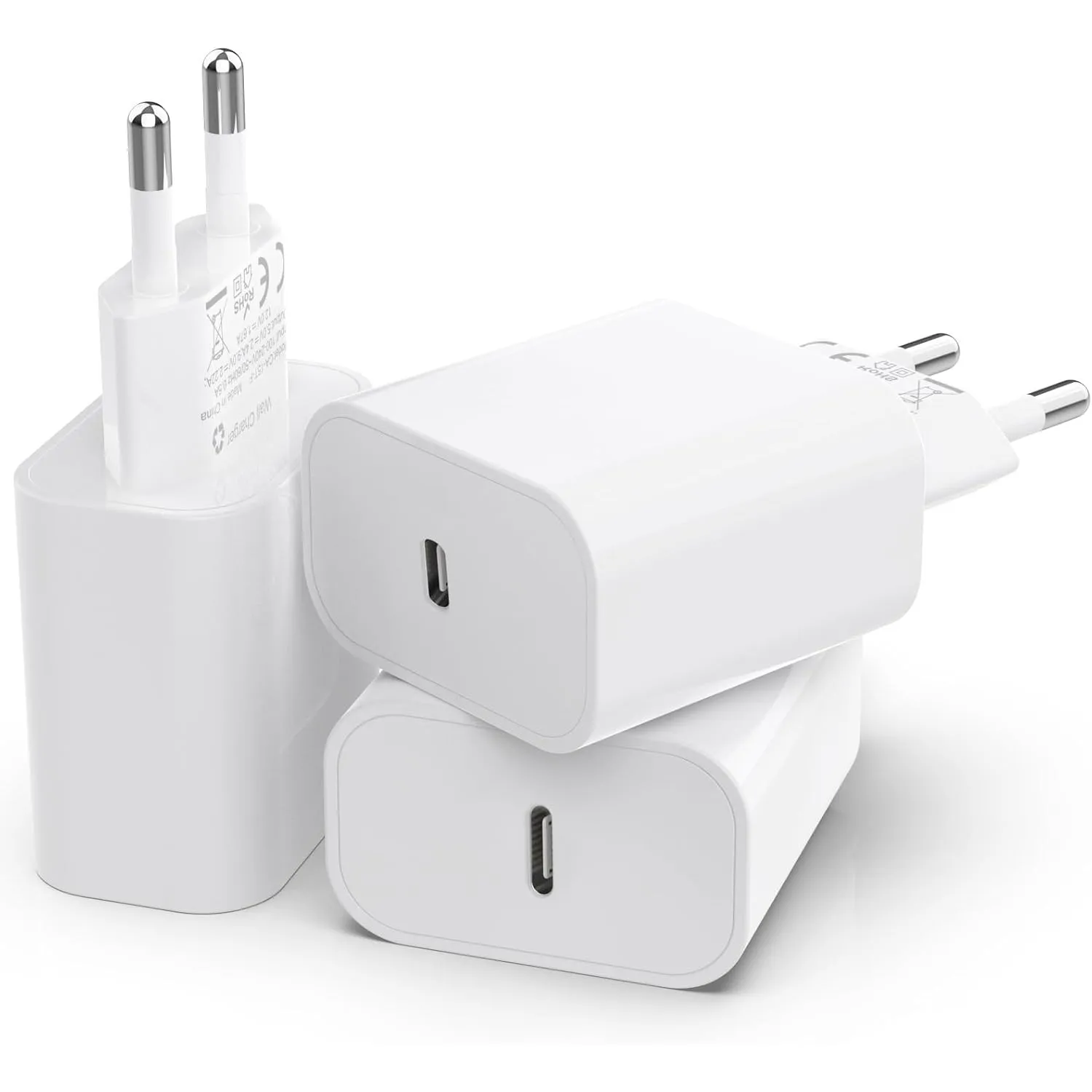 3er-Pack 25W USB C Schnellladegerät für iPhone 16/15/14/13/12/11 SE
