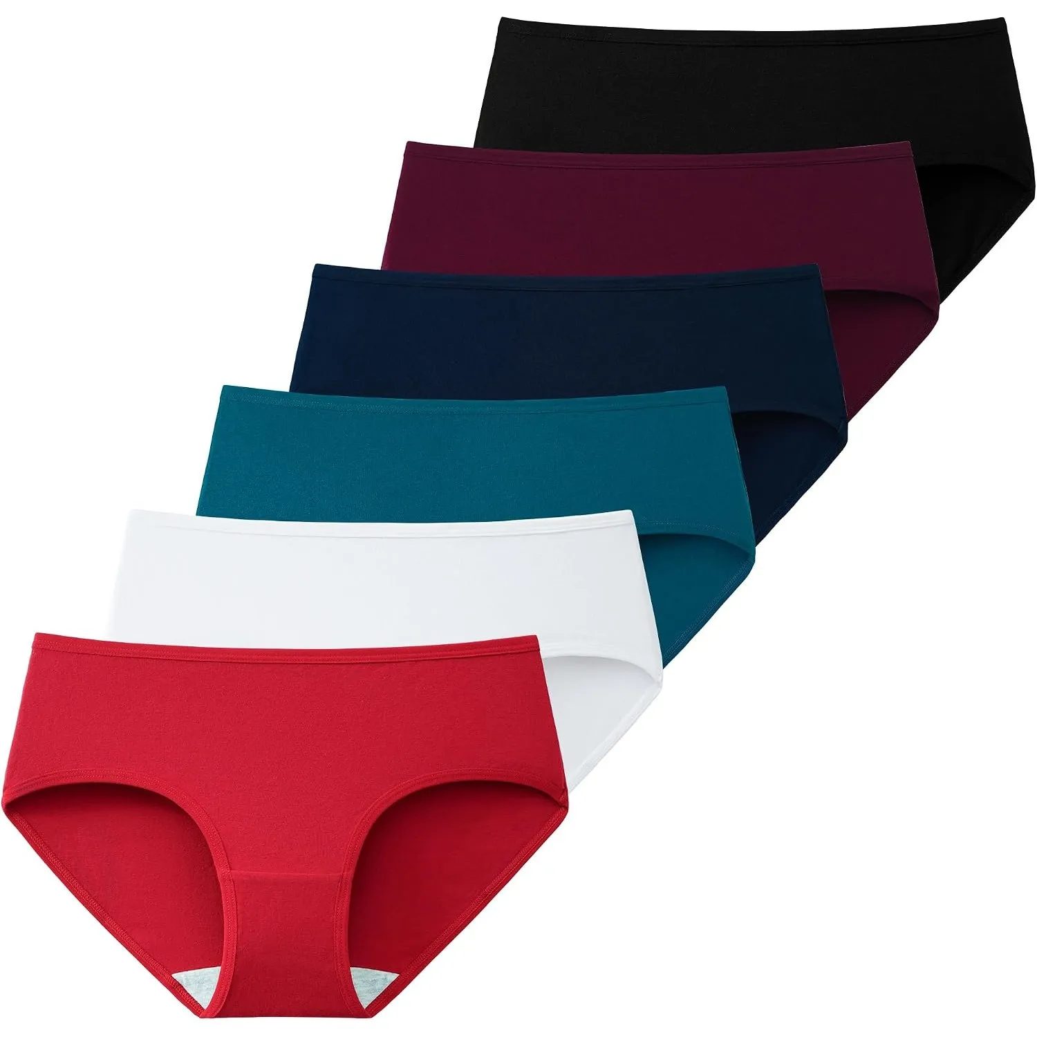 INNERSY Unterhosen Damen Baumwolle Atmungsaktive Hipster Unterwäsche 6 Pack | 100% Baumwoll Schritt, Basic Damenslip Mi…