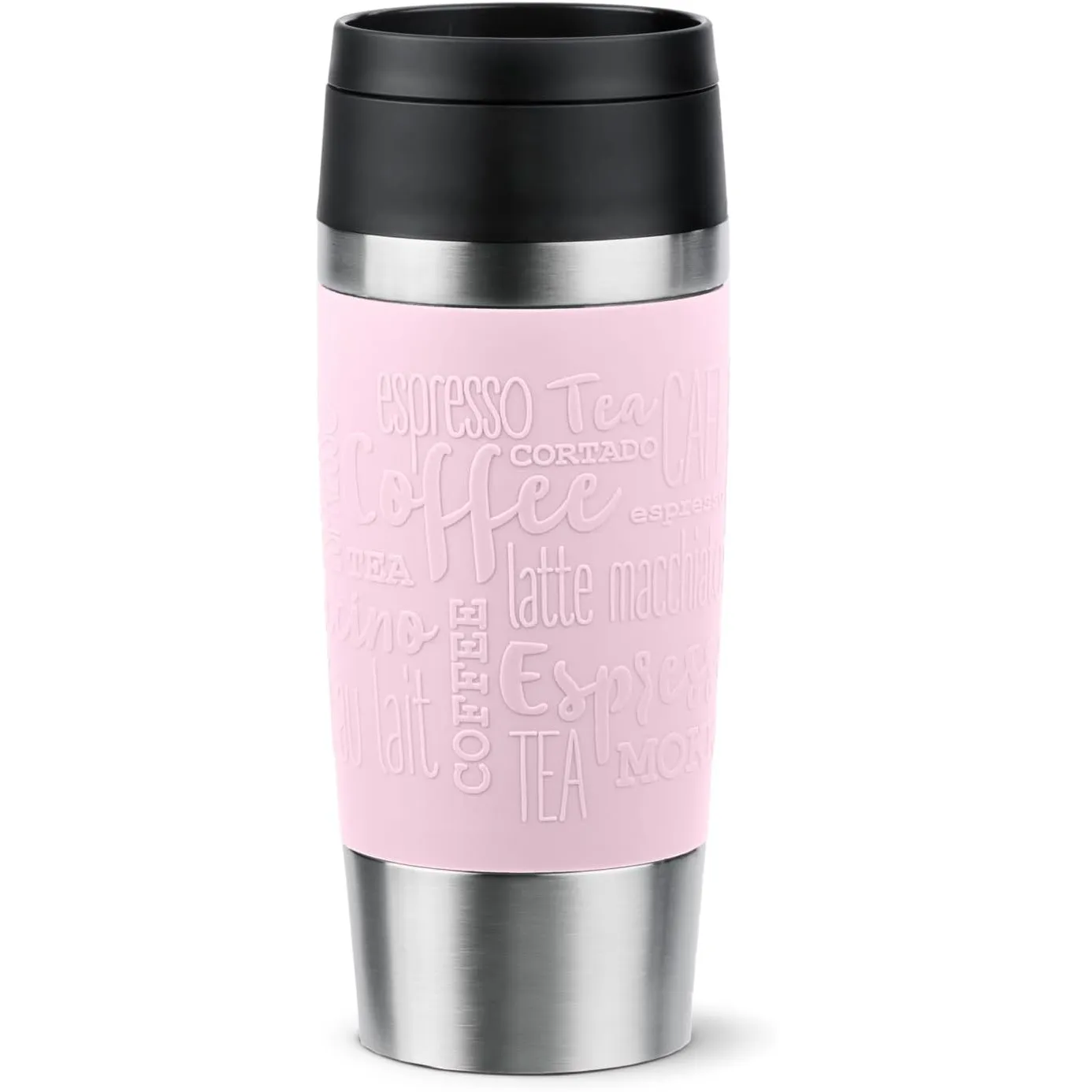 Emsa N20206 Travel Mug Classic Isolierbecher 0,36 Liter | neuer Komfort-Schraubverschluss | Edelstahl | 4h heiß und 8h …