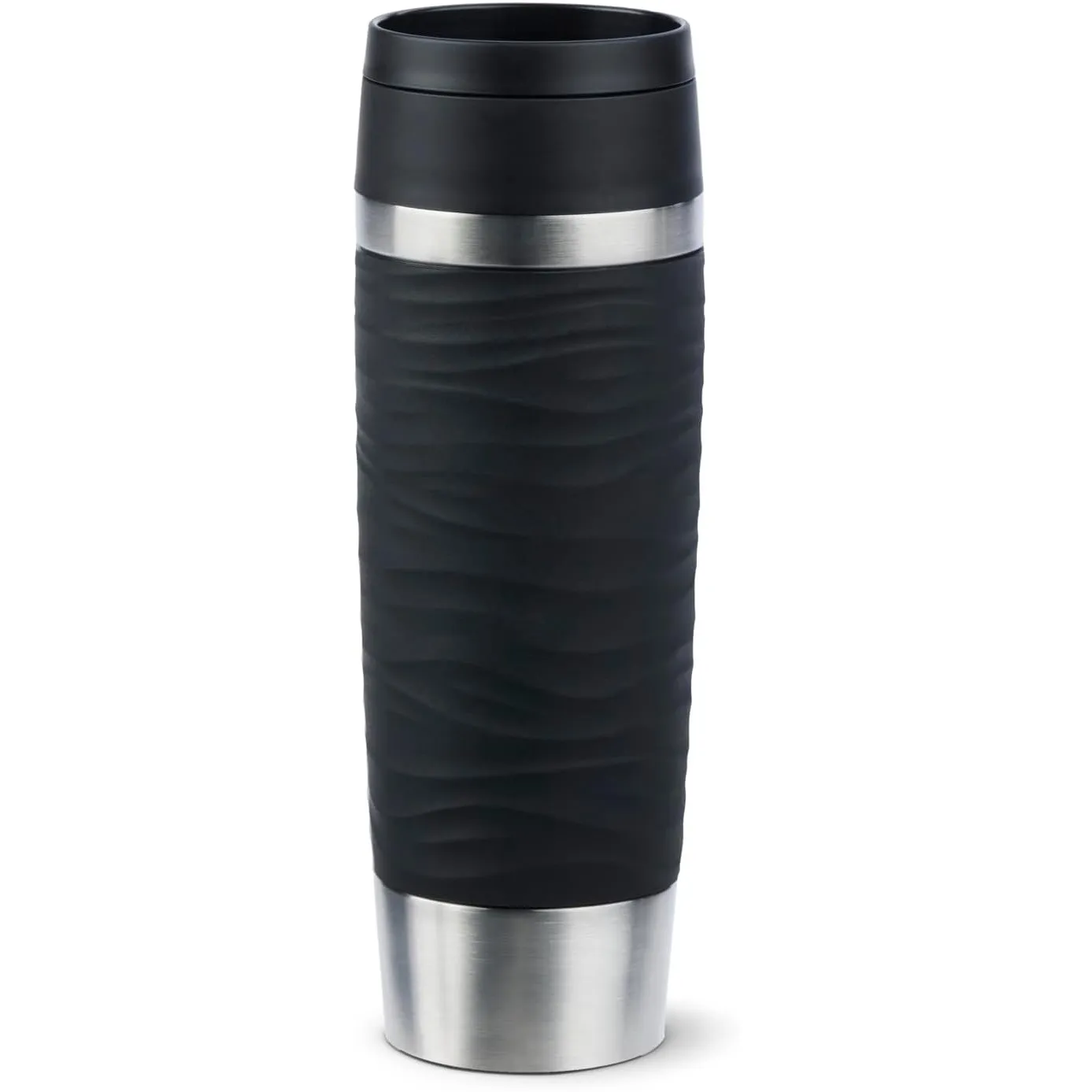 Emsa Travel Mug Wave Thermobecher 500 ml, Isolierbecher auslaufsicher, Edelstahl, 6h heiß und 12h kalt, 100% dicht, spü…