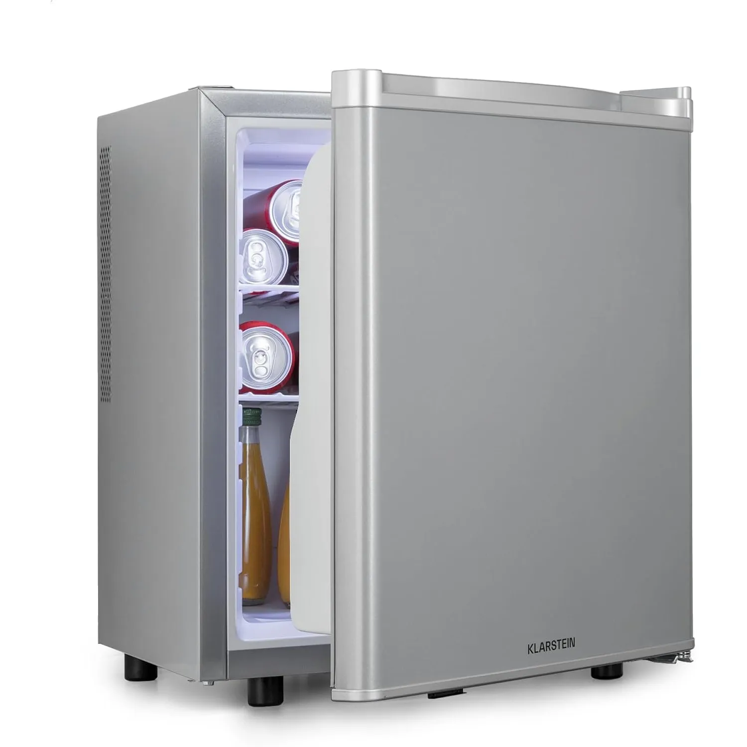 Klarstein Mini Kühlschrank für Zimmer, Mini-Kühlschrank für Getränke, Snacks & Kosmetik, Kleine Minibar, Kühlschrank Kl…