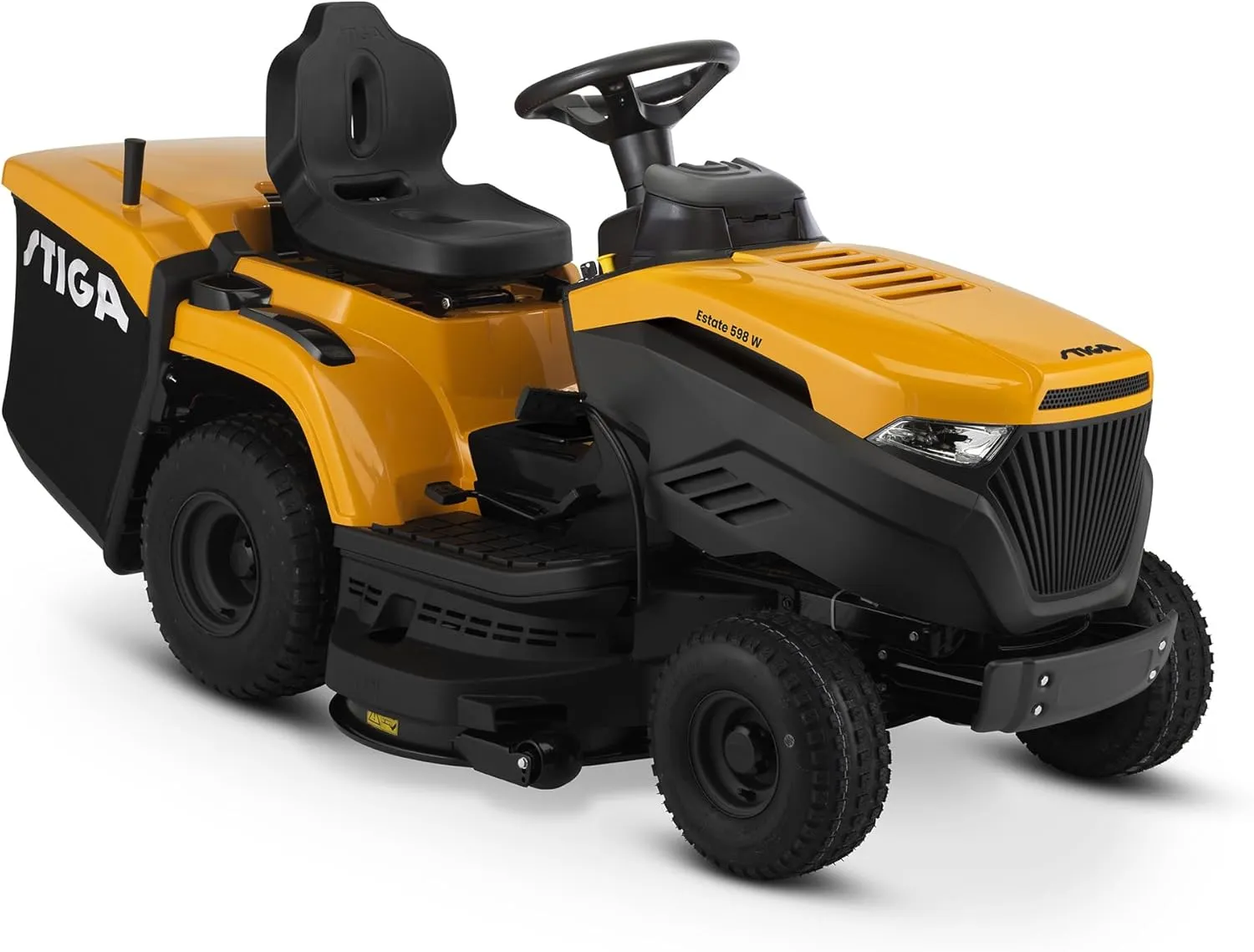 STIGA Estate 598 W Rasentraktor, 586 cm³, 98 cm, 240 L – Hydrostatischer Pedalantrieb, 3-In-1-Mähsystem – Für Große Flä…