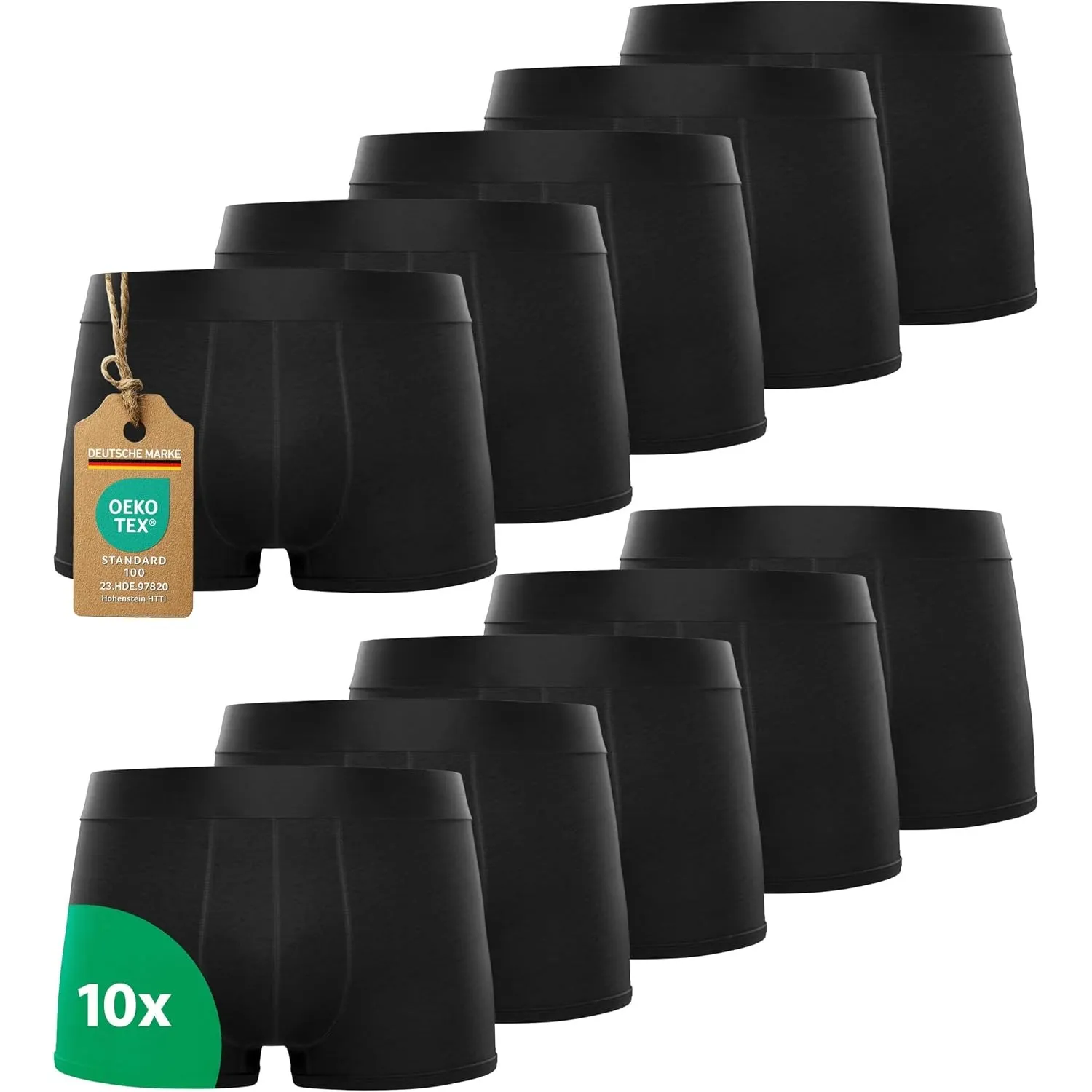 Kemes Boxershorts Herren Baumwolle 10er Pack Ohne kratzenden Zettel Unterhosen Männer Unterwäsche(Gr. S - 4XL)