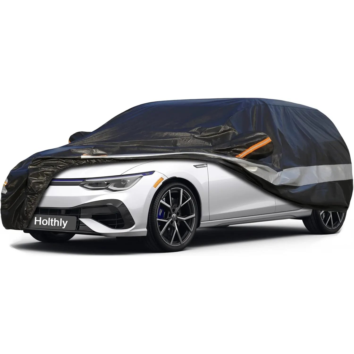 10 Schichten Autoabdeckung 100% Wasserdicht, Auto Abdeckplane für Vollgarage Regen Sonne Staub UV Schutz. Autoplane Pas…
