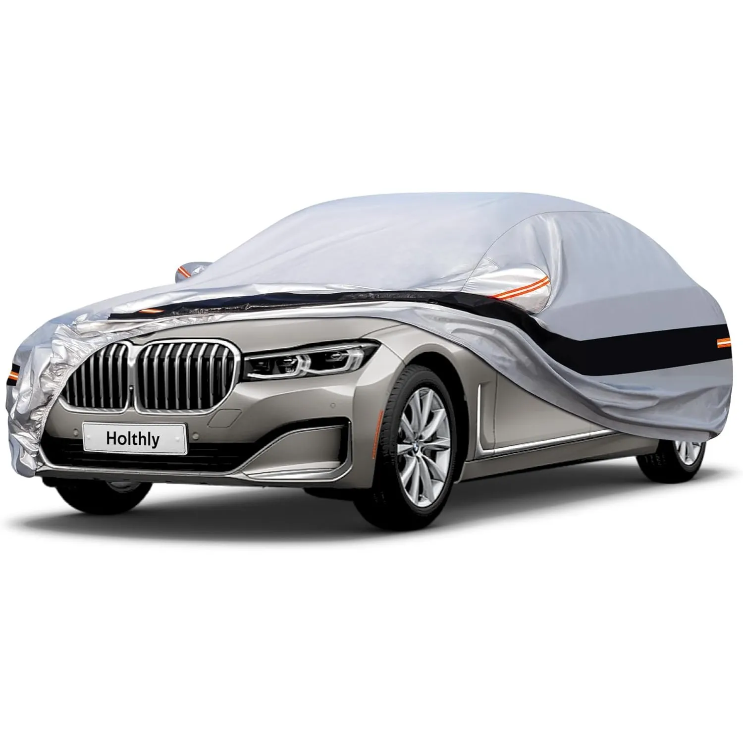 Autoabdeckung, 100% wasserdicht, Outdoor-Autoabdeckung, Vollgarage Autoabdeckung für Audi A8/S8, Alpina B7, BMW 7er, Po…