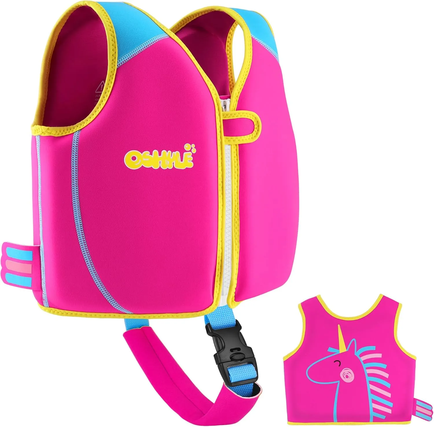 Kids’ Life Jacket, Boys’, Girls’, Toddlers’ Neoprene Swimming Jacket, Buoyant Life Jacket for 1–9 Years