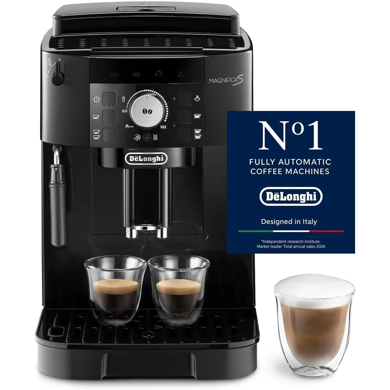 De'Longhi Magnifica S - Kaffeevollautomat 2 Getränke Schwarz