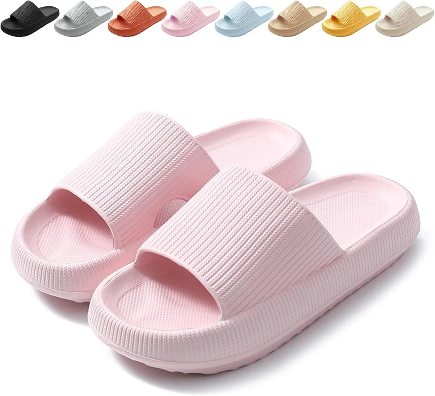 Calish Bathing Shoes Men Women Cozislides Original Slippers Cloudyzz Slippers Cloud Non-Slip Bath Slippers Summer Mules…