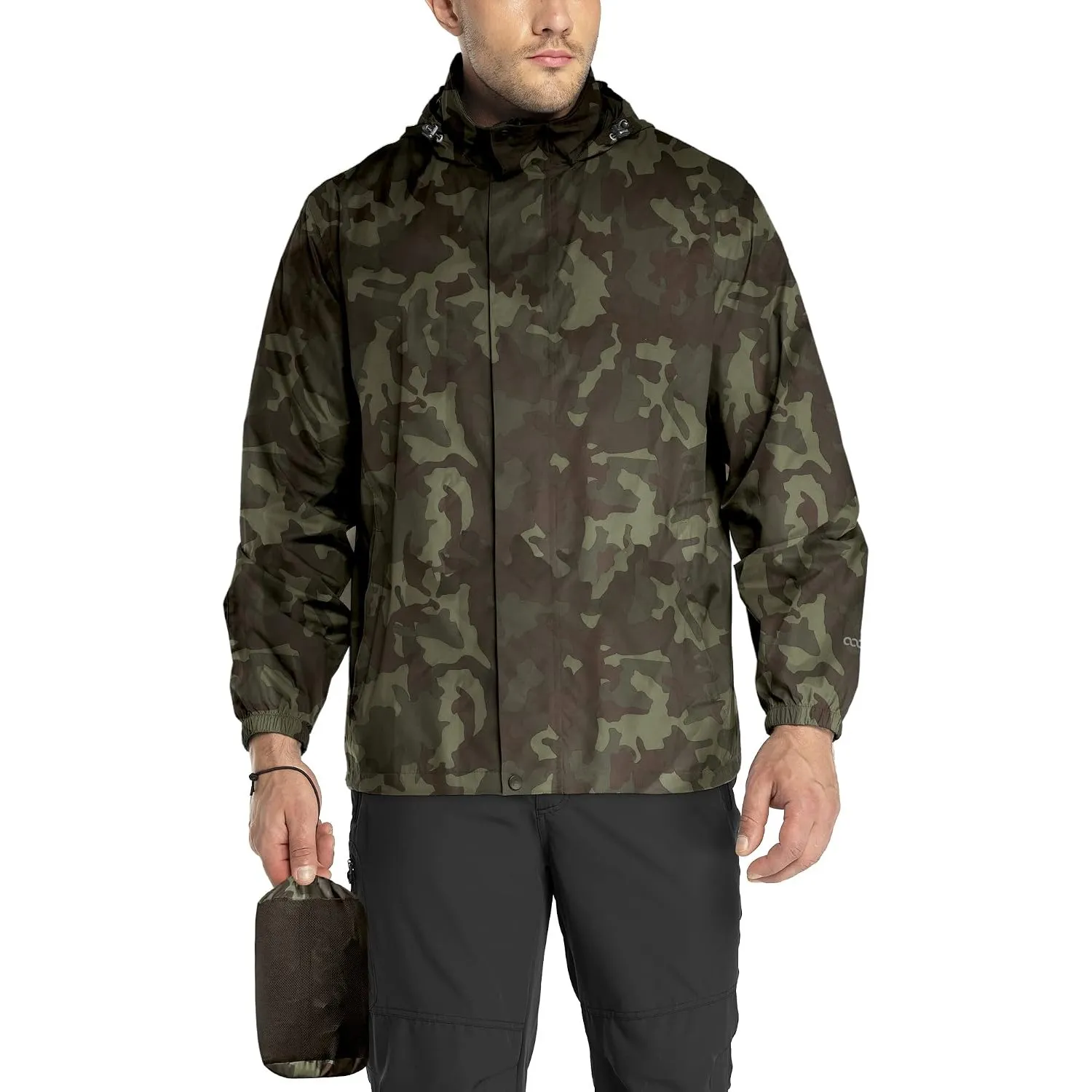 33,000ft Regenjacke Herren Leicht Wasserdicht Faltbare Regenmantel Fahrrad