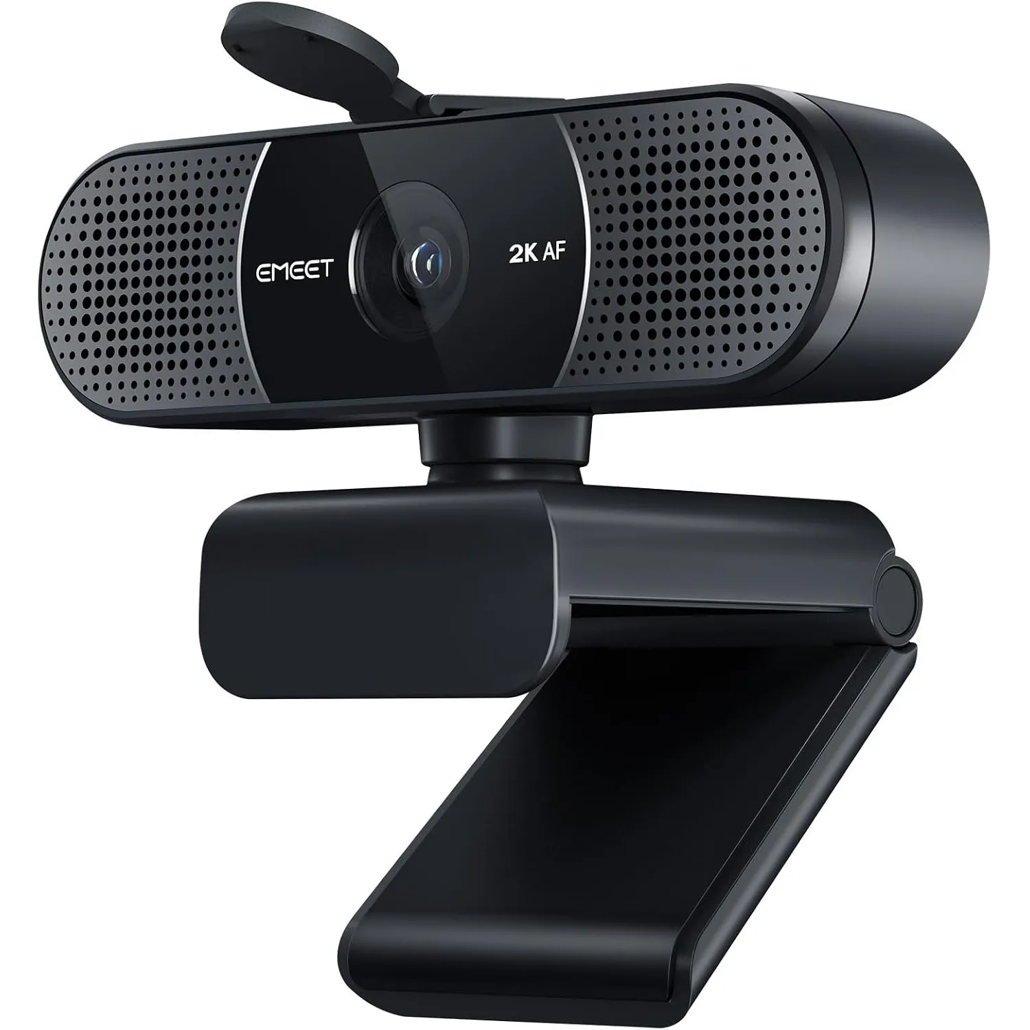 EMEET C960 2K Webcam, QHD Webcam mit Objektivdeckel und Dual-Mikrofon, TOF Autofokus, 76° Streaming-Kamera mit automati…