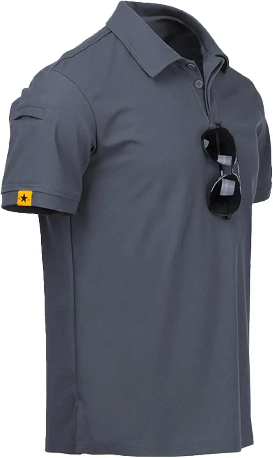 JACKETOWN Poloshirts Herren Kurzarm Atmungsaktives Schnelltrocknend Poloshirts Männer Tennis Sommer Knopfleiste T-Shirt…