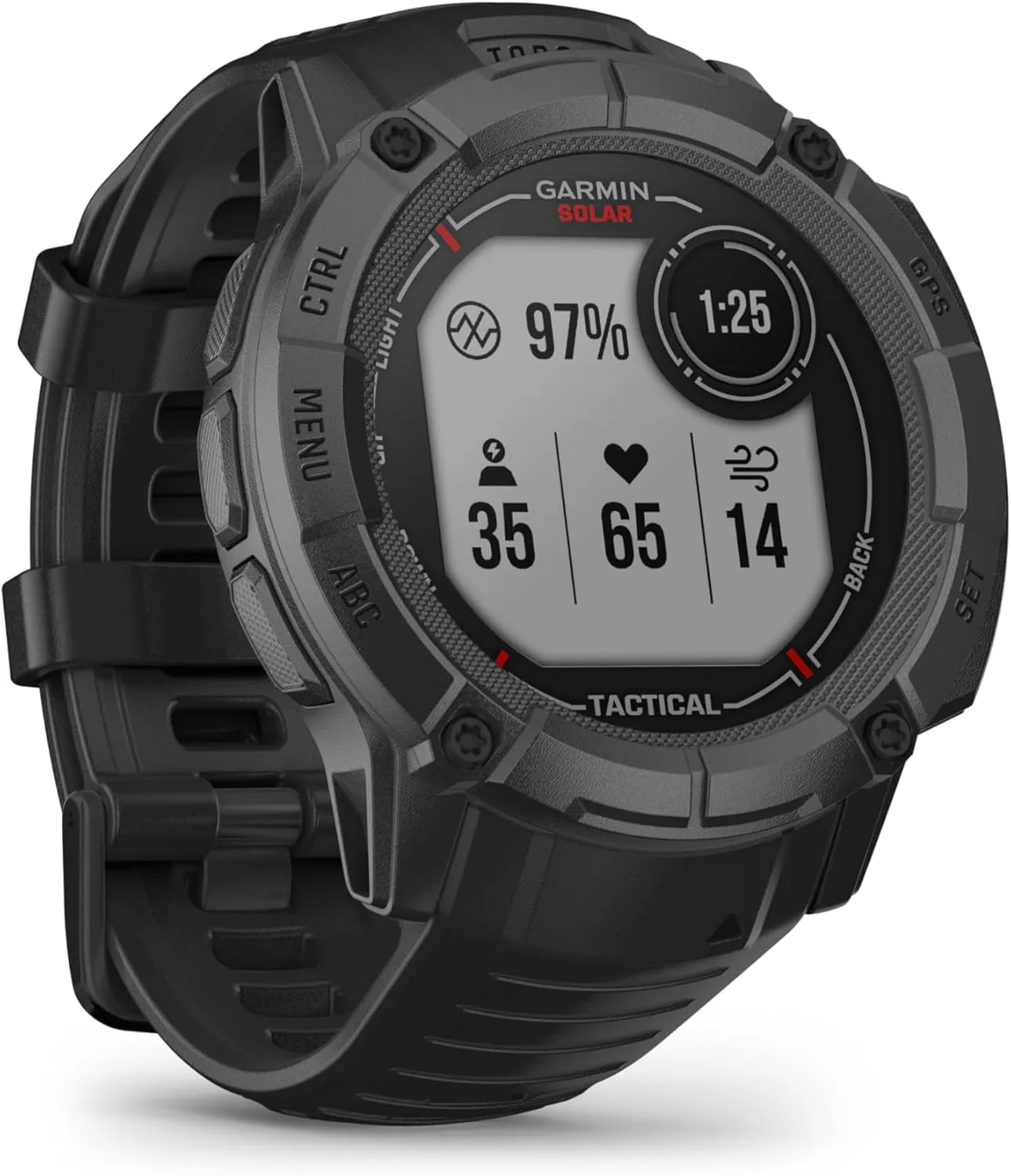 Garmin Instinct 2X Solar Tactical 50mm - GPS-Smartwatch mit unendlicher Akkulaufzeit im Smartwatch-Modus, 40+ Sport-App…