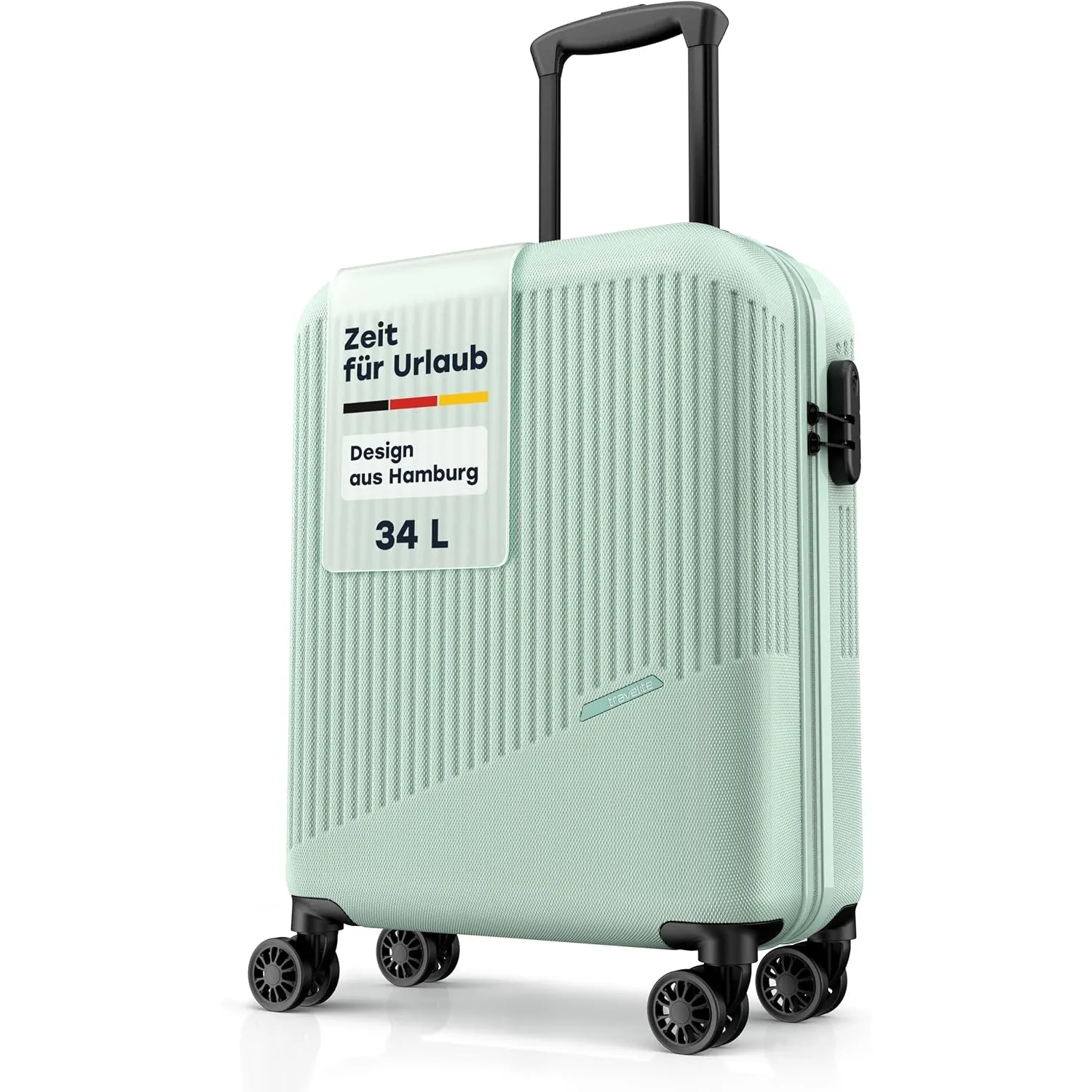 Travelite Handgepäck Koffer Bali Größe S, 55x39x20 cm, 2,5 kg, leicht | kratzfester ABS Hartschalenkoffer, Bordtrolley …