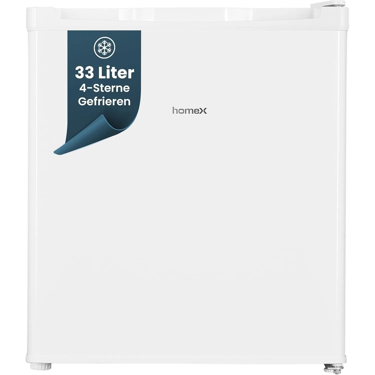 homeX FM1015-W Mini Gefrierschrank Gefriertruhe klein 33L Nutzinhalt