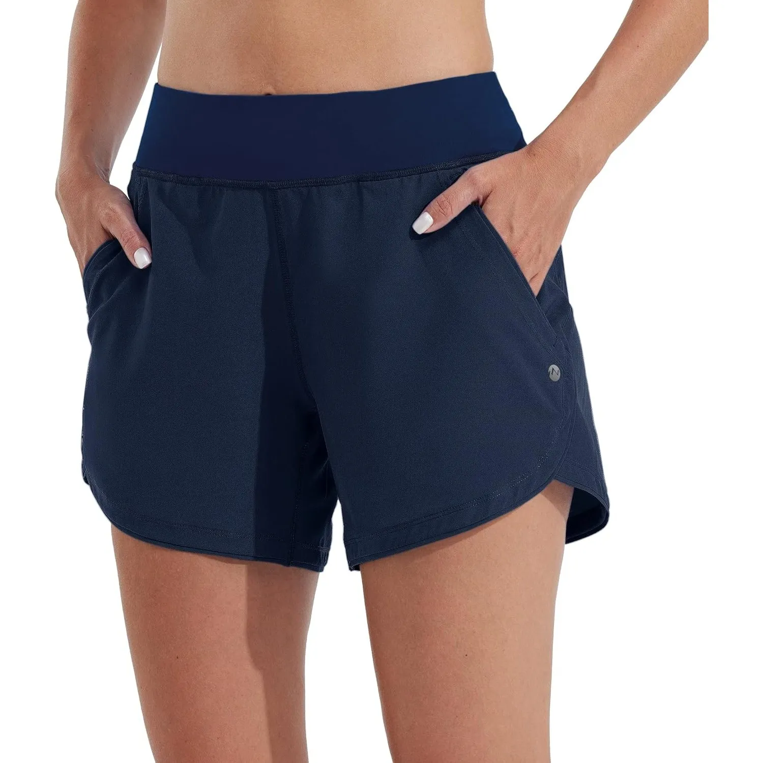 WILLIT Damen 5" Badeshorts Boardshorts UPF50+ Badehose High Waisted Schwimmshorts Badehose Schnell Trocknende UVA Schut…