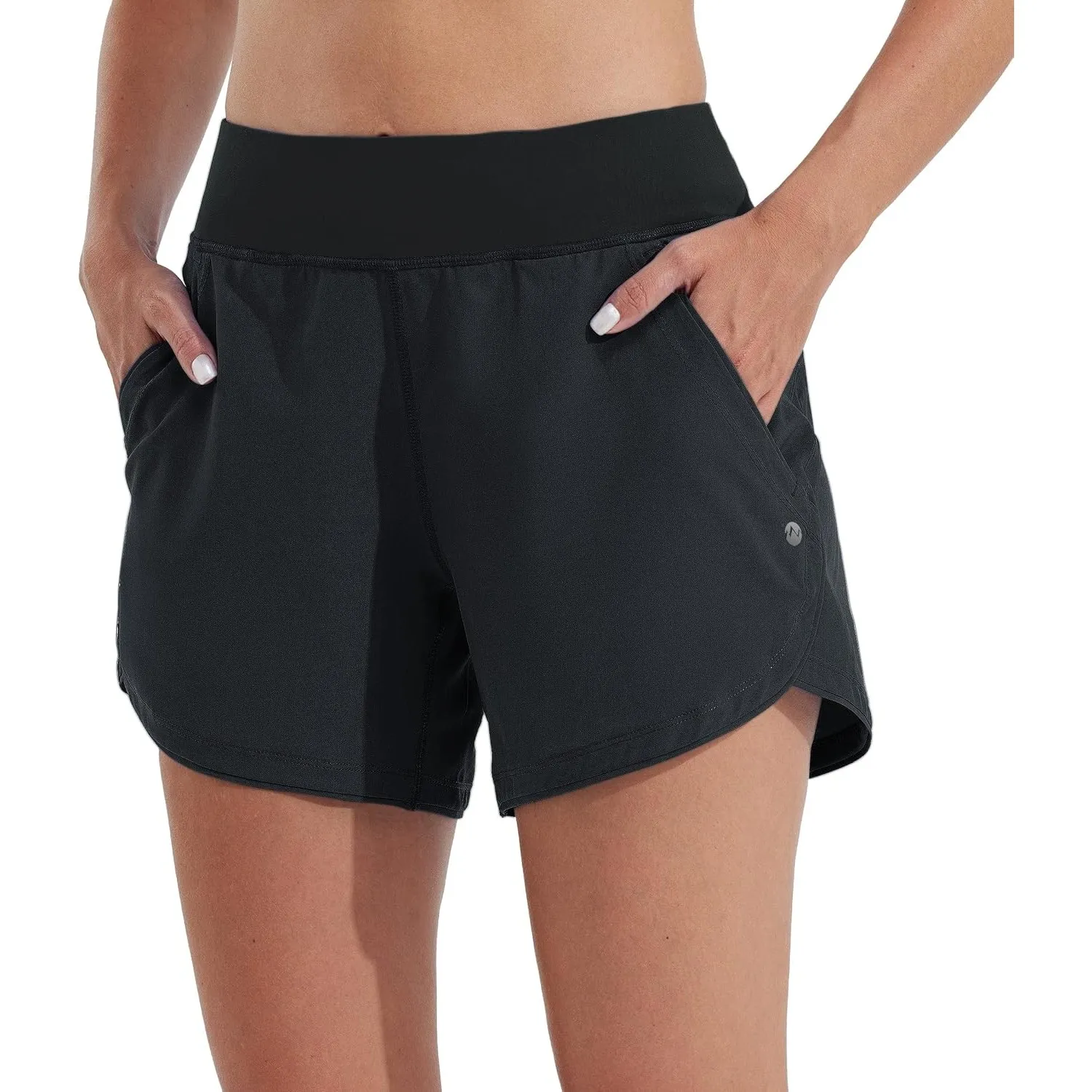 WILLIT Damen 5" Badeshorts Boardshorts UPF50+ Badehose High Waisted Schwimmshorts Badehose Schnell Trocknende UVA Schut…