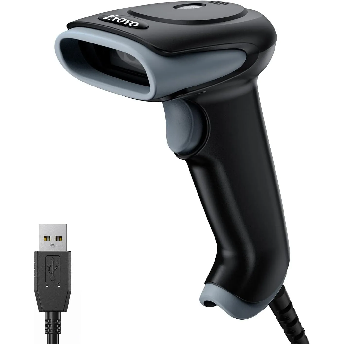Eyoyo 1D 2D Barcode Scanner kabelgebunden, USB handscanner für PC