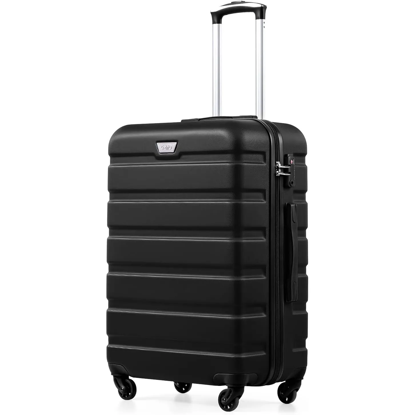 COOLIFE Mittelgroßer Koffer, 67cm L, PC+ABS, Reisekoffer mit Spinner Räder