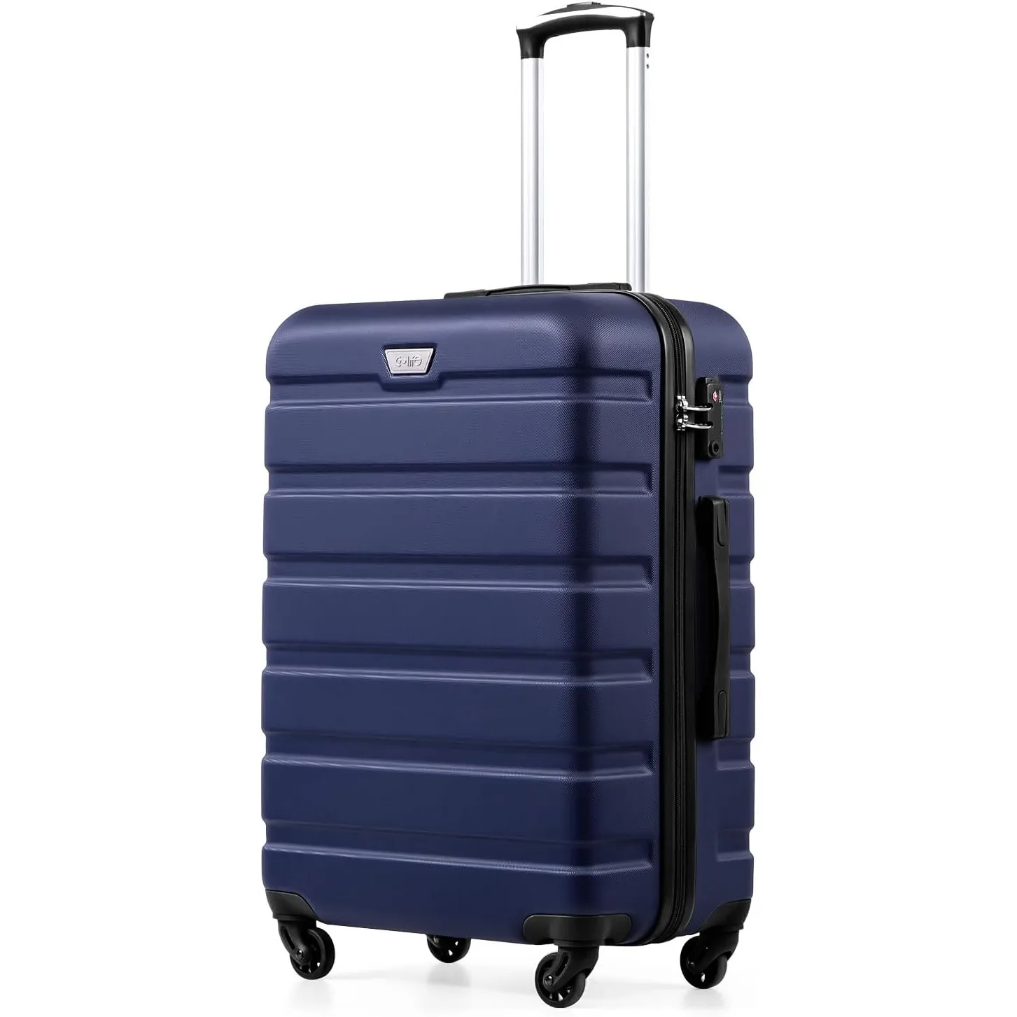 COOLIFE Mittelgroßer Koffer, 67cm L, PC+ABS, Reisekoffer mit Spinner Räder