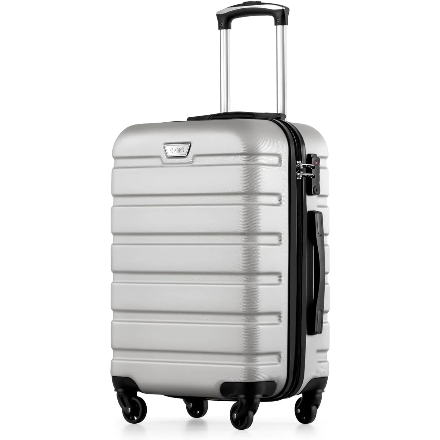 COOLIFE Handgepäck Koffer für EasyJet, 56 cm M, PC+ABS, Leicht Hartschale