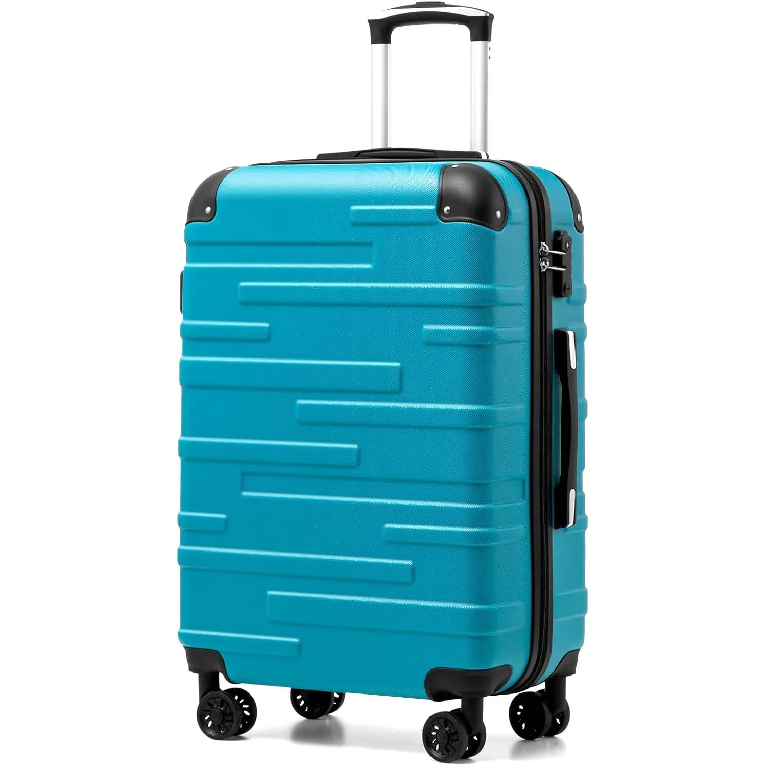 COOLIFE Mittelgroßer Koffer 67 cm L, leicht Reisekoffer 60L mit TSA Schloss