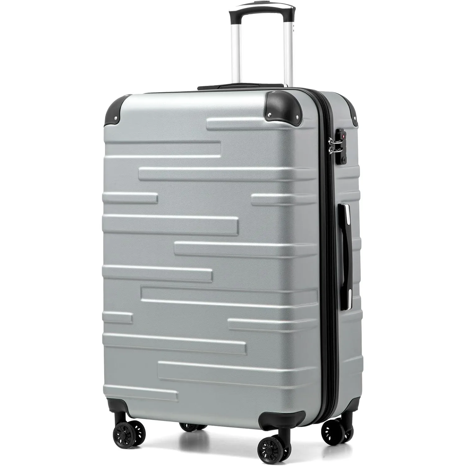 COOLIFE Koffer Groß XL 77cm, Erweiterbar Rollkoffer 93L mit TSA, Hartschale