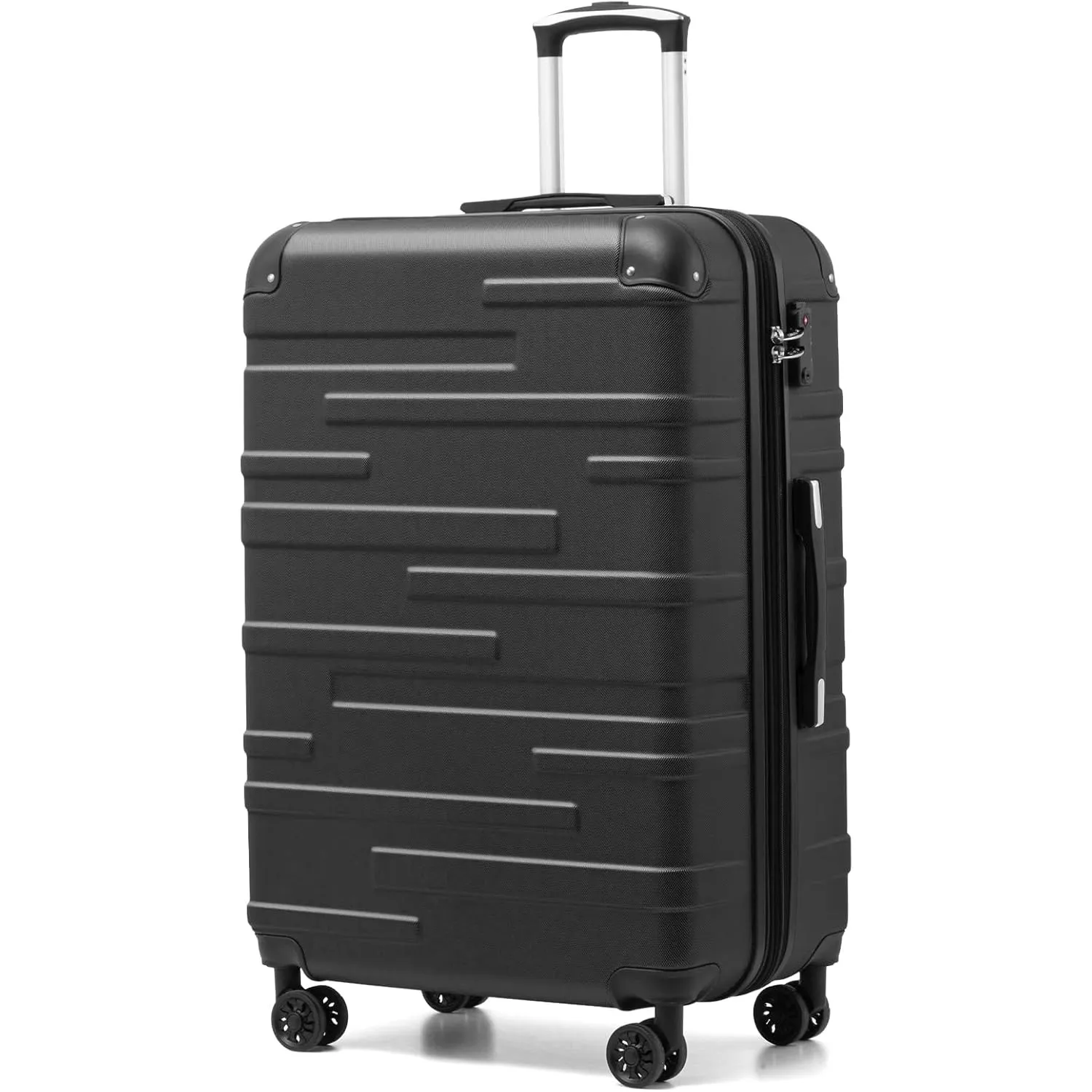 COOLIFE Koffer Groß XL 77cm, Erweiterbar Rollkoffer 93L mit TSA, Hartschale
