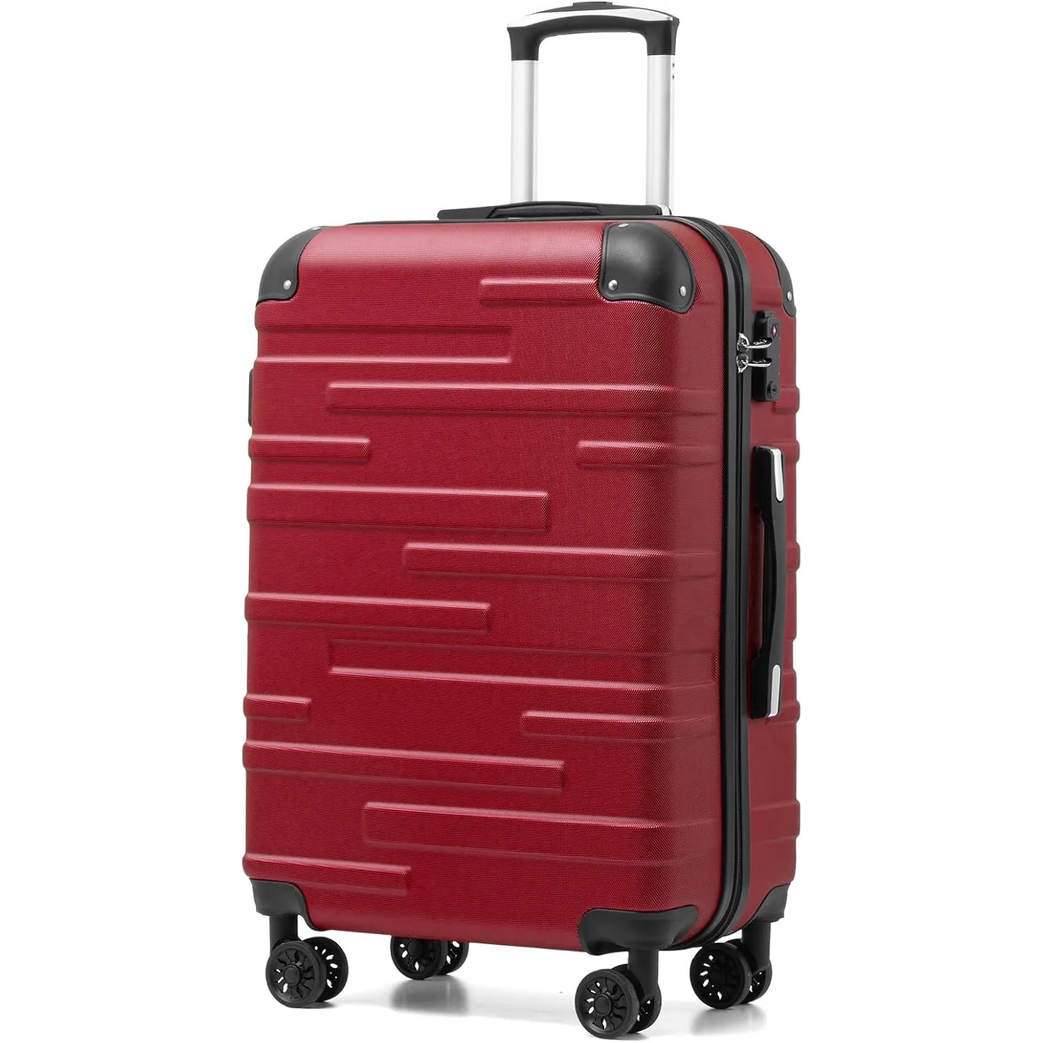 COOLIFE Mittelgroßer Koffer 67 cm L, leicht Reisekoffer 60L mit TSA Schloss