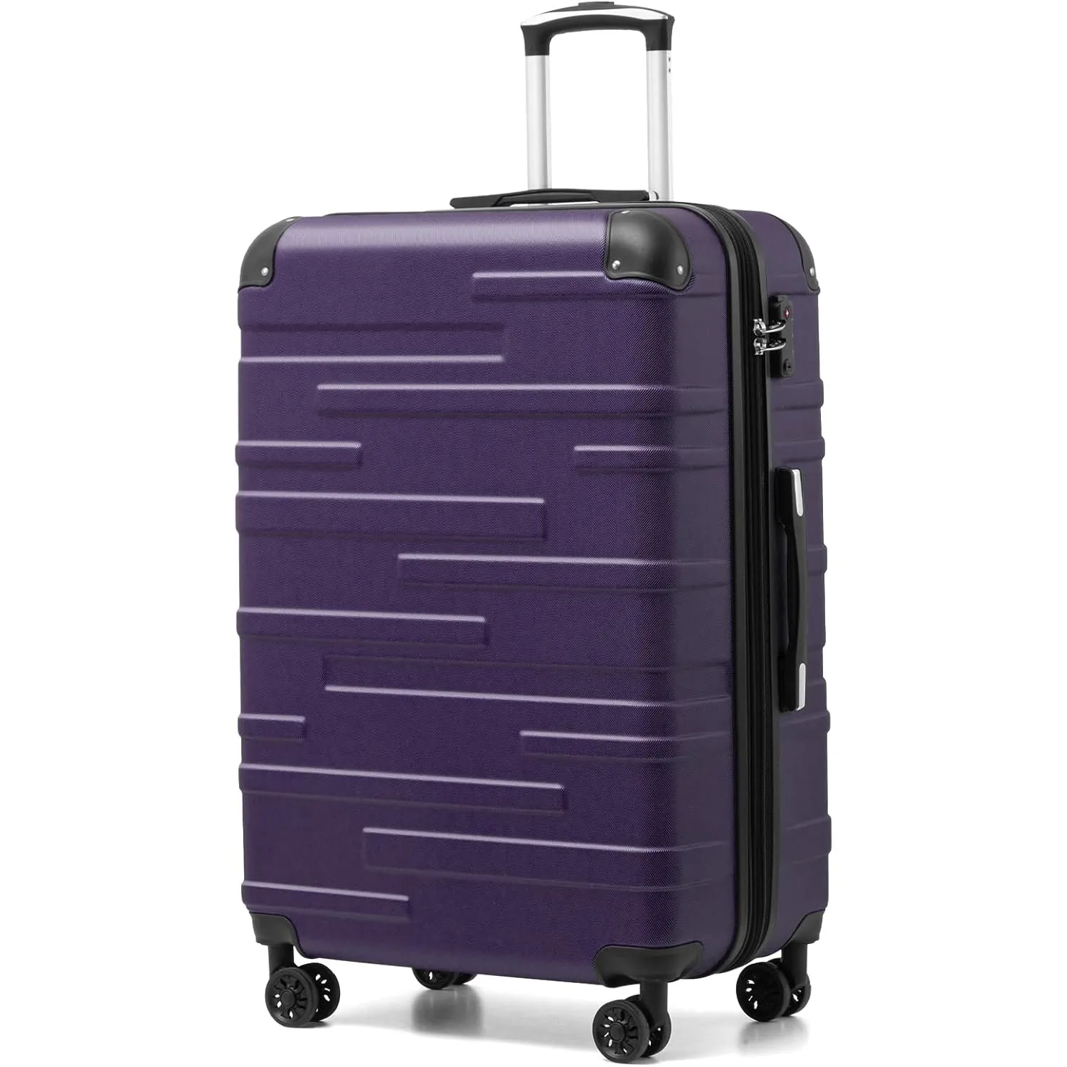 COOLIFE Koffer Groß XL 77cm, Erweiterbar Rollkoffer 93L mit TSA, Hartschale
