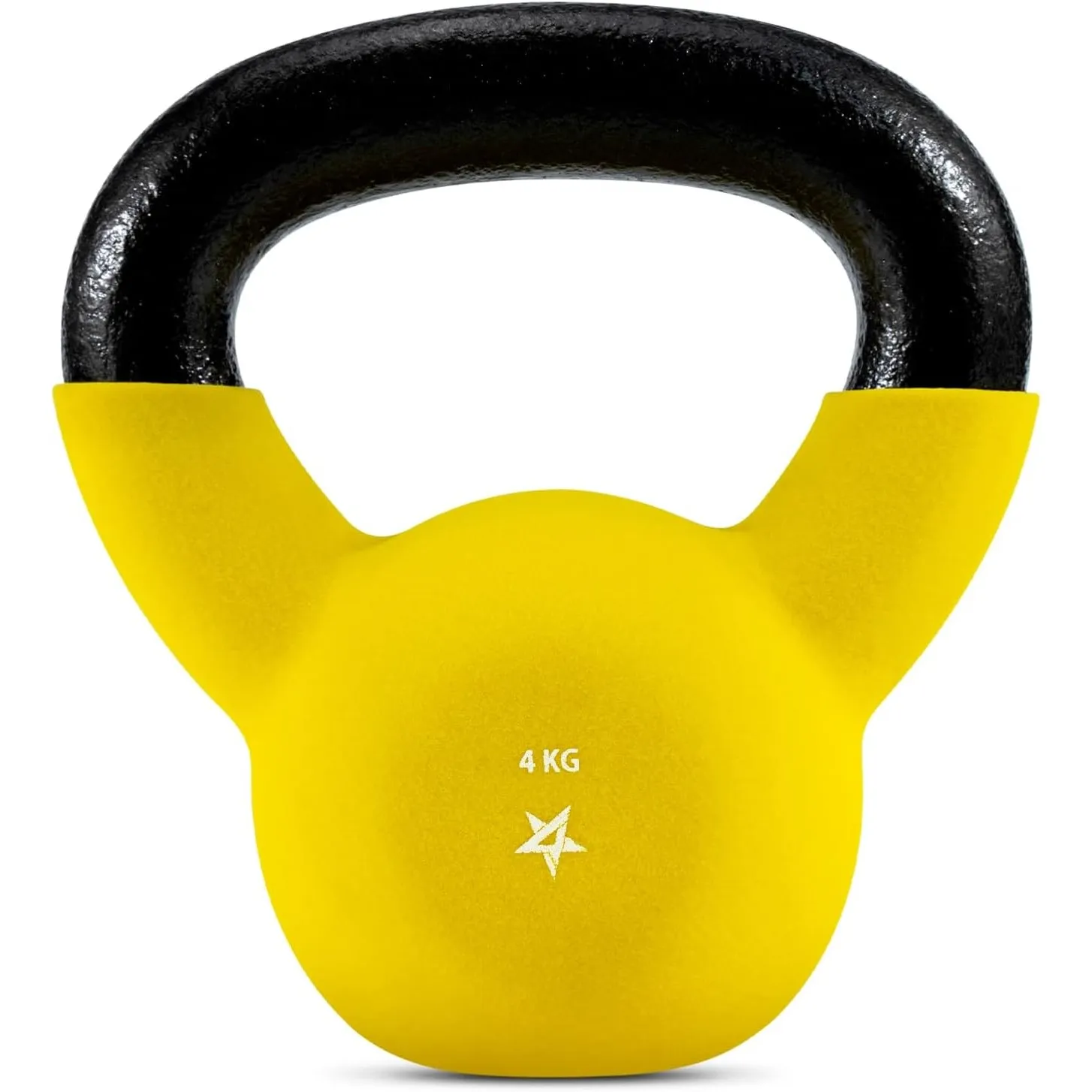 Yes4All 2-20 kg Cast Iron Kettlebell with Neoprene Coating, Multicoloured Kettlebells, Swing Dumbbell, Single