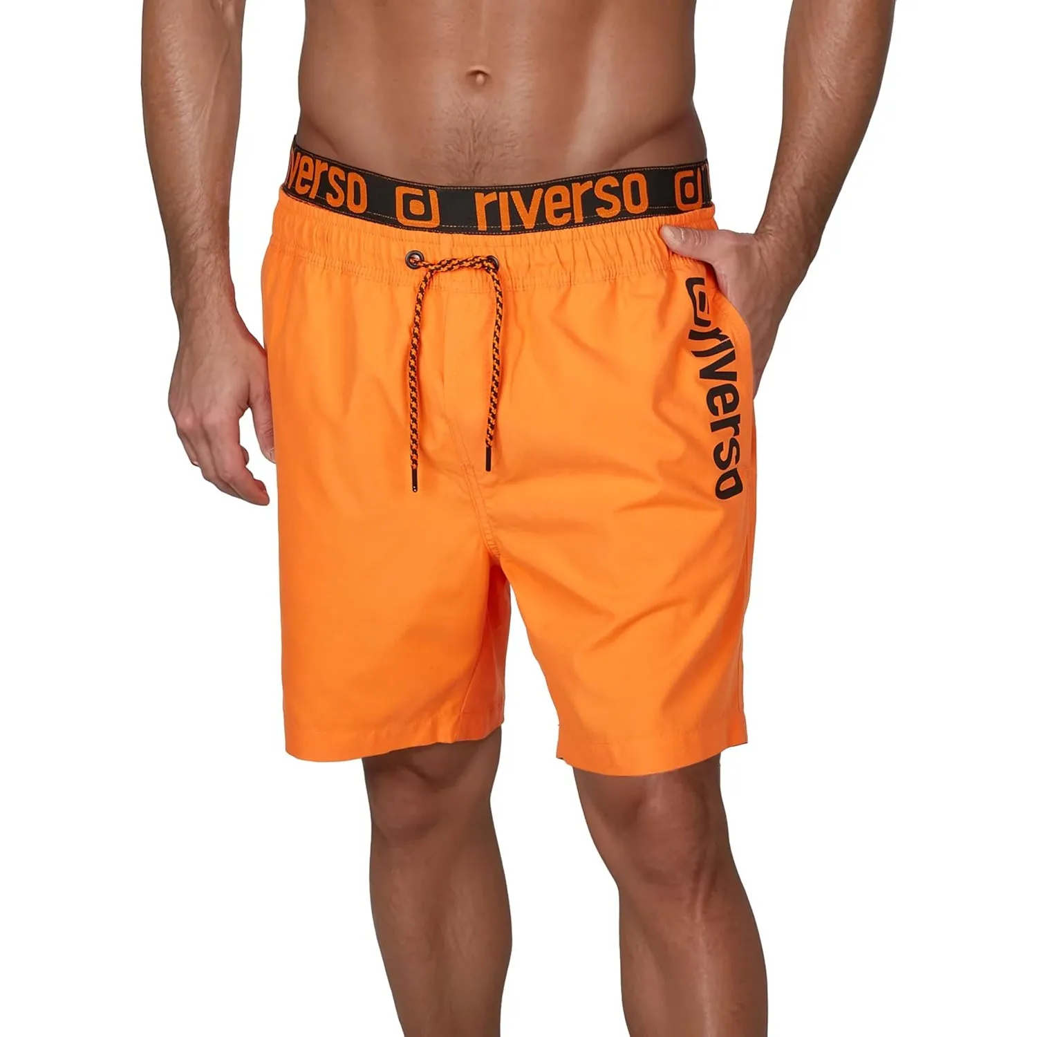 riverso Badehose Herren Regular Fit RIVBobby Kurze Hosen Badeshorts | Schwimmhose Shorts Schnelltrocknend Print Elastis…