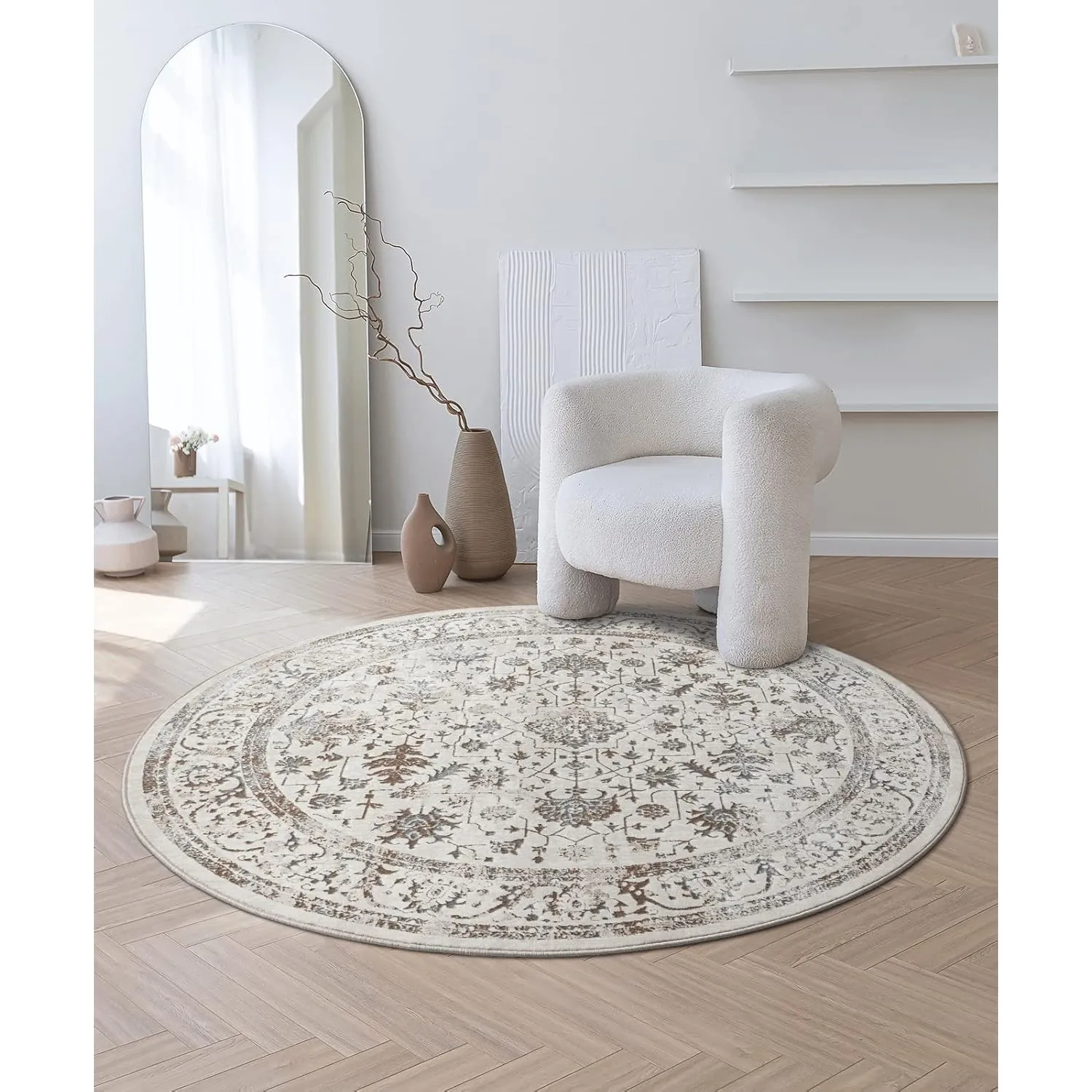 the carpet Mila Teppich – moderner Kurzflor Wohnzimmerteppich mit 3D Hoch-Tief-Effekt, Glanzeffekt & weicher Oberfläche…