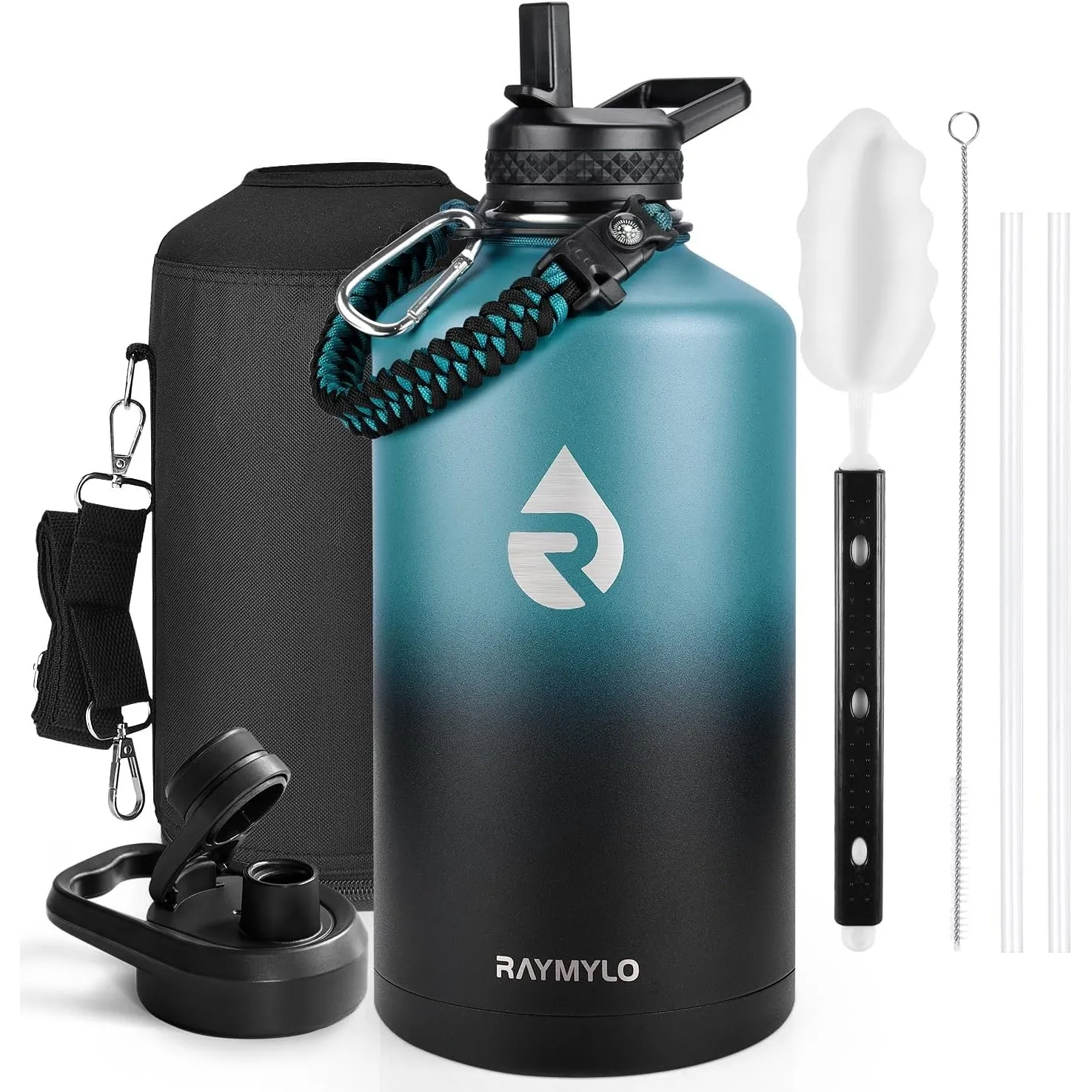 RAYMYLO 3,8L isolierte Edelstahl‑Thermosflasche, 3‑lagiges Vakuum‑Edelstahl