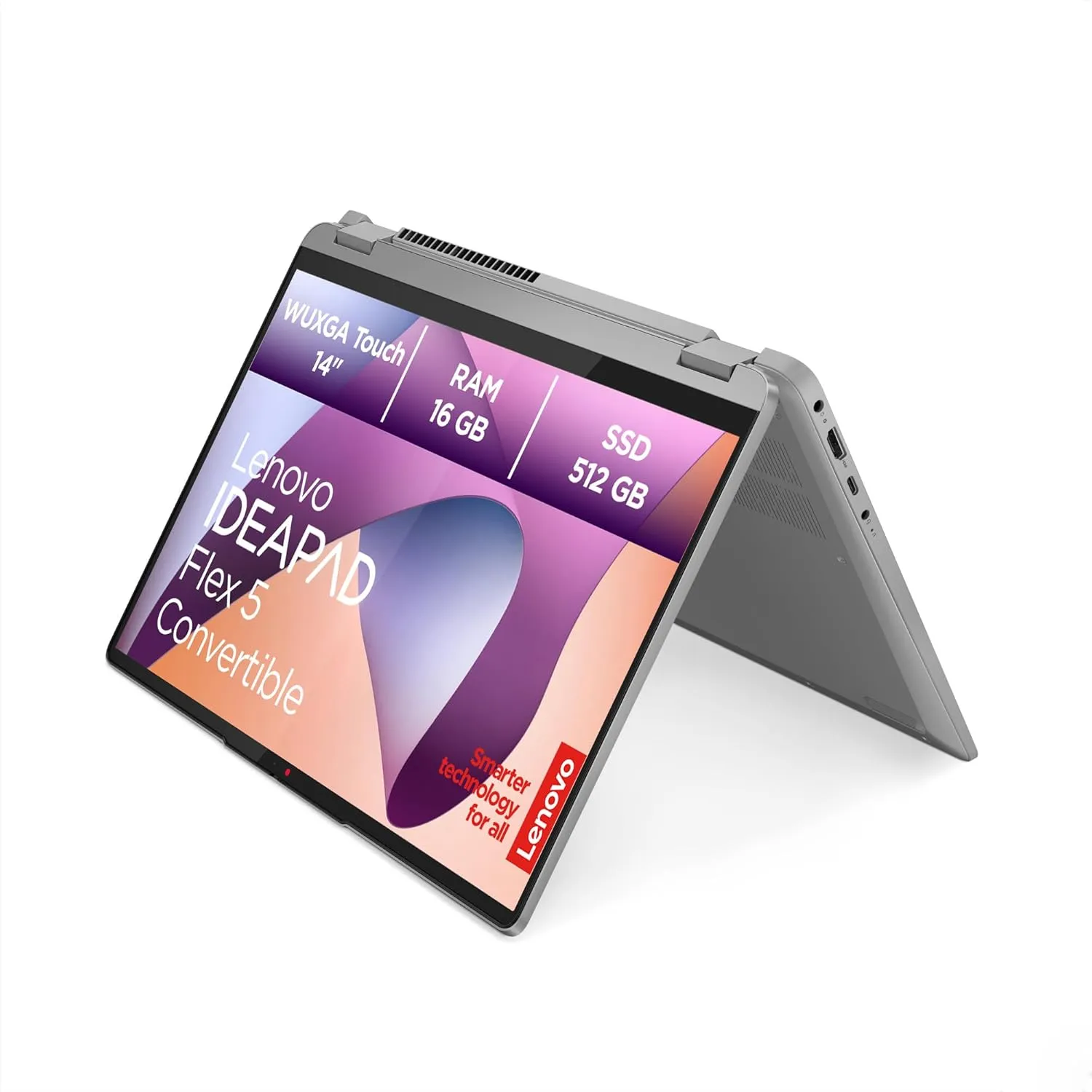 Lenovo IdeaPad Flex Convertible 5 Laptop | 14" WUXGA Display | AMD Ryzen 7 7730U | 16GB RAM | 512GB SSD | AMD Radeon Gr…